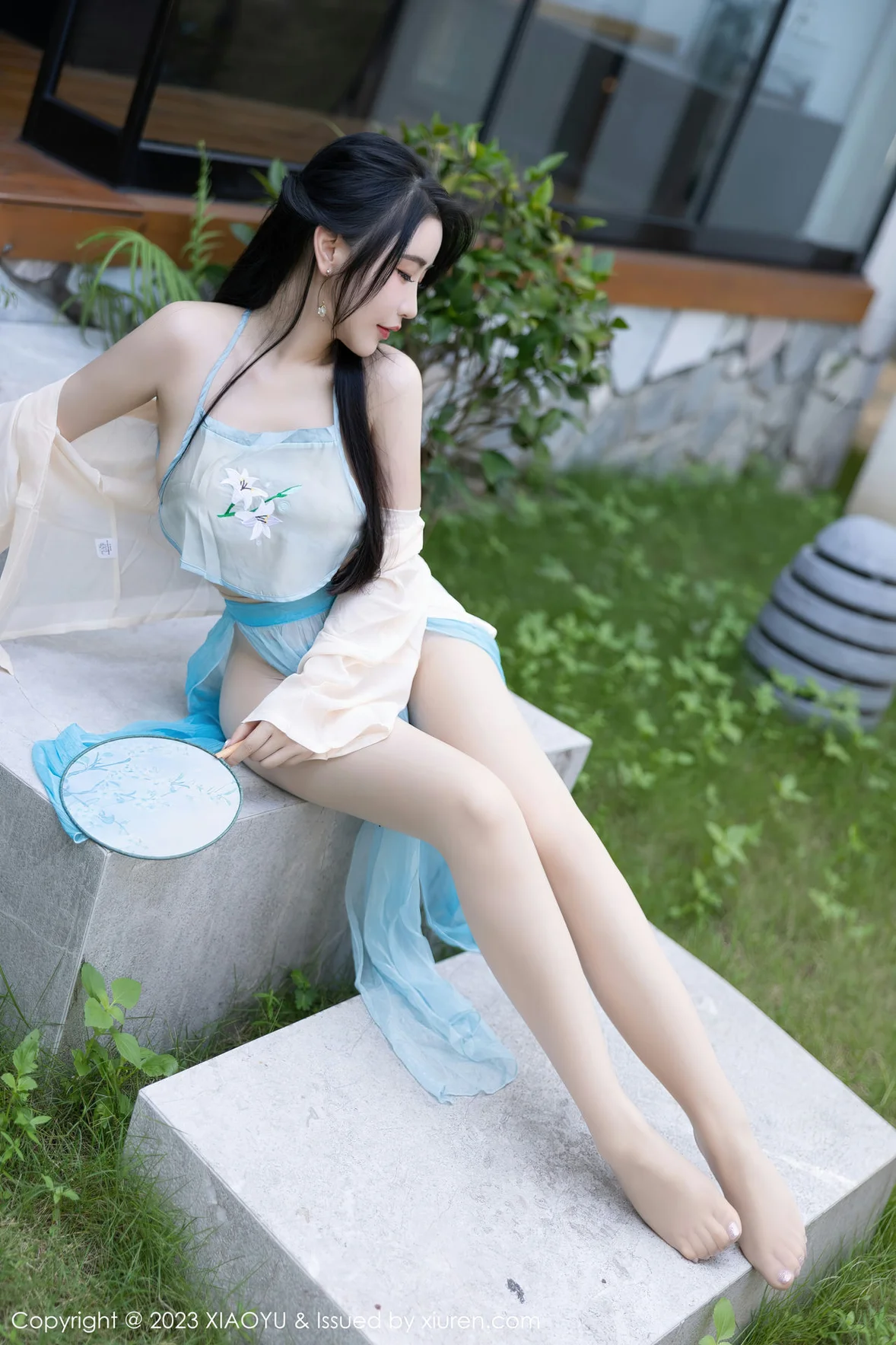XIAOYU 语画界 Vol.1057 Cherry樱桃酱 淡蓝色古装杭州旅拍 [82P]