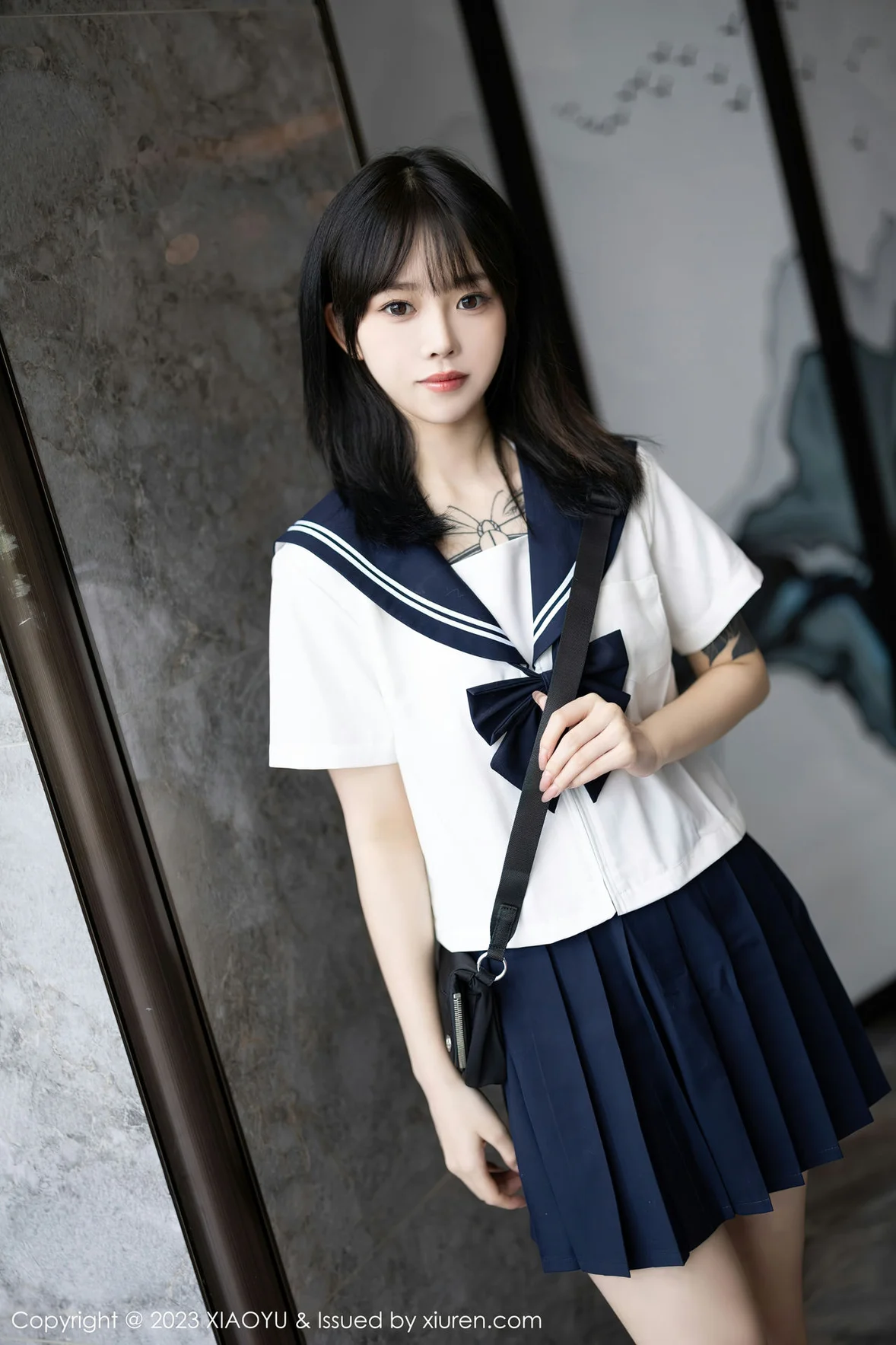 XIAOYU 语画 Vol.1087 奶瓶. 白色学妹服饰性感写真 [89P]