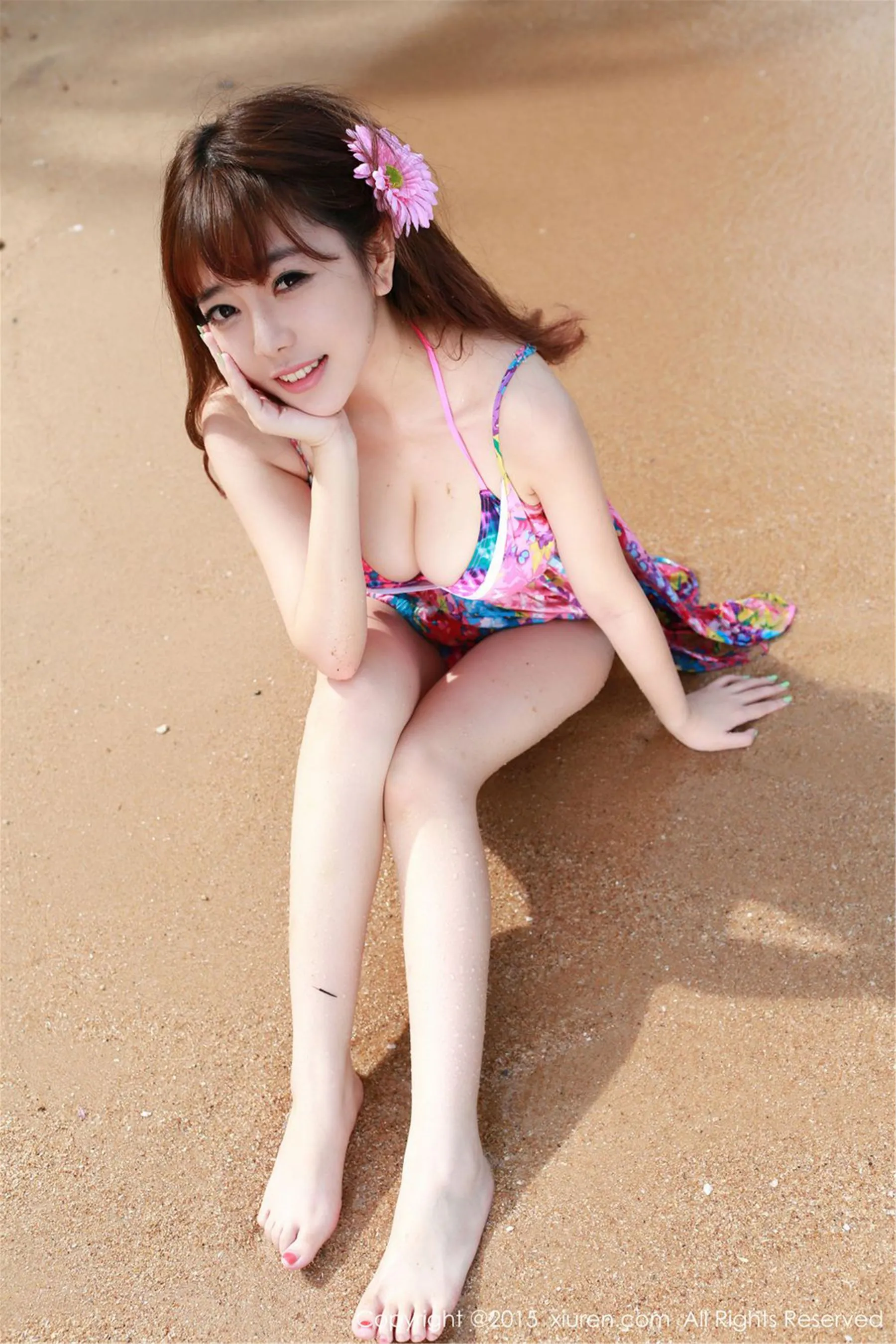 刘飞儿Faye《泰国旅拍》海边系列 秀人网 No.268
