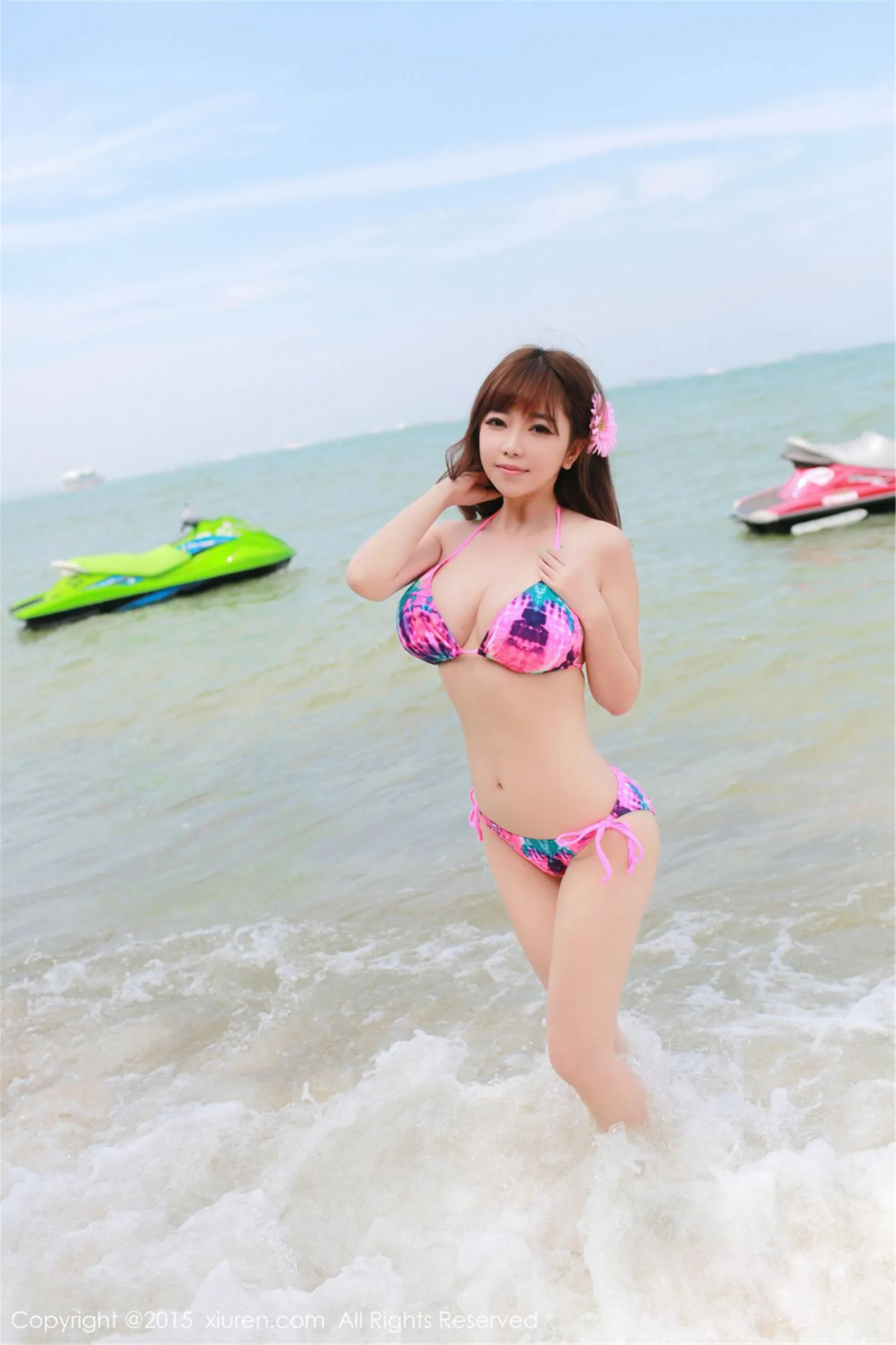 刘飞儿Faye《泰国旅拍》海边系列 秀人网 No.268
