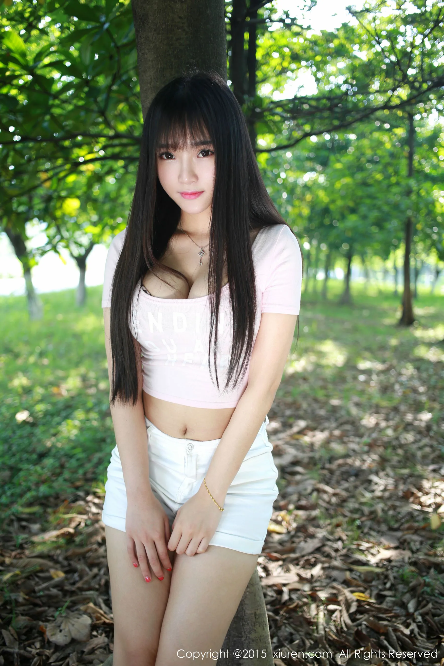 夏瑶baby《清新热裤妹子外拍》 秀人网 No.345