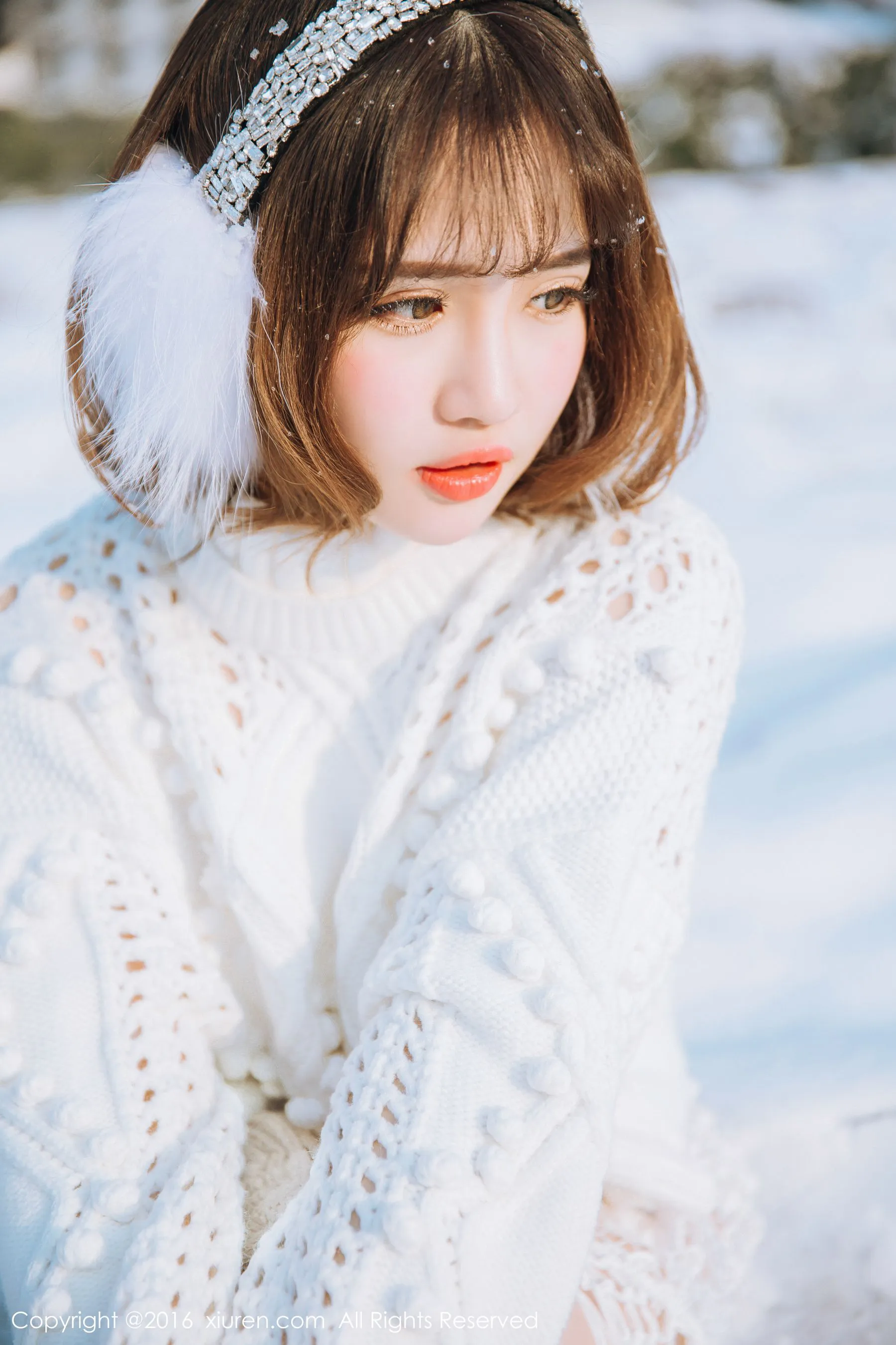 徐cake《新春雪景套图》 秀人网 No.484