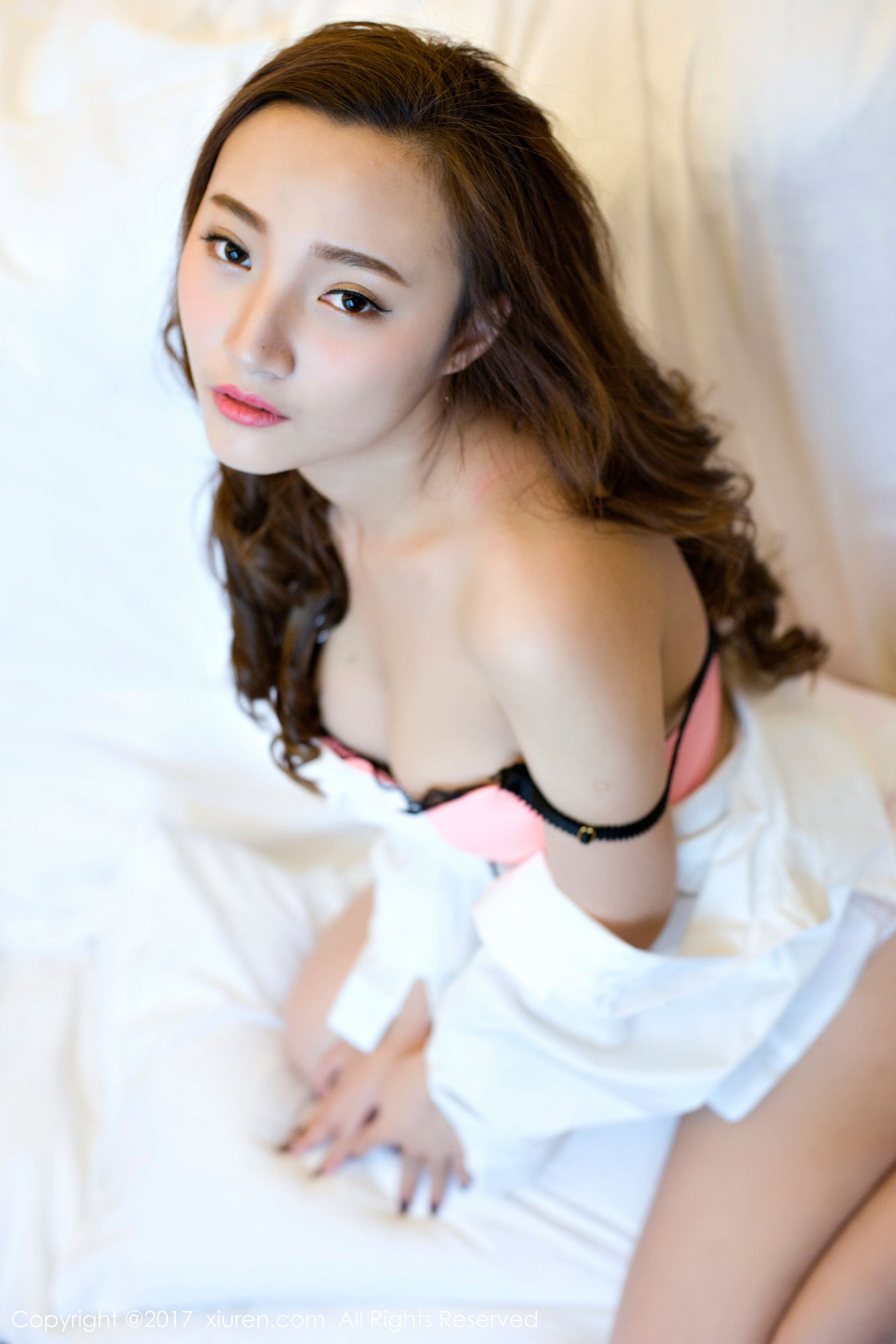 翟奥奥baby《日系学生透明制服、日系卡哇伊内衣、粉红色内衣》 秀人网XIUREN No.673