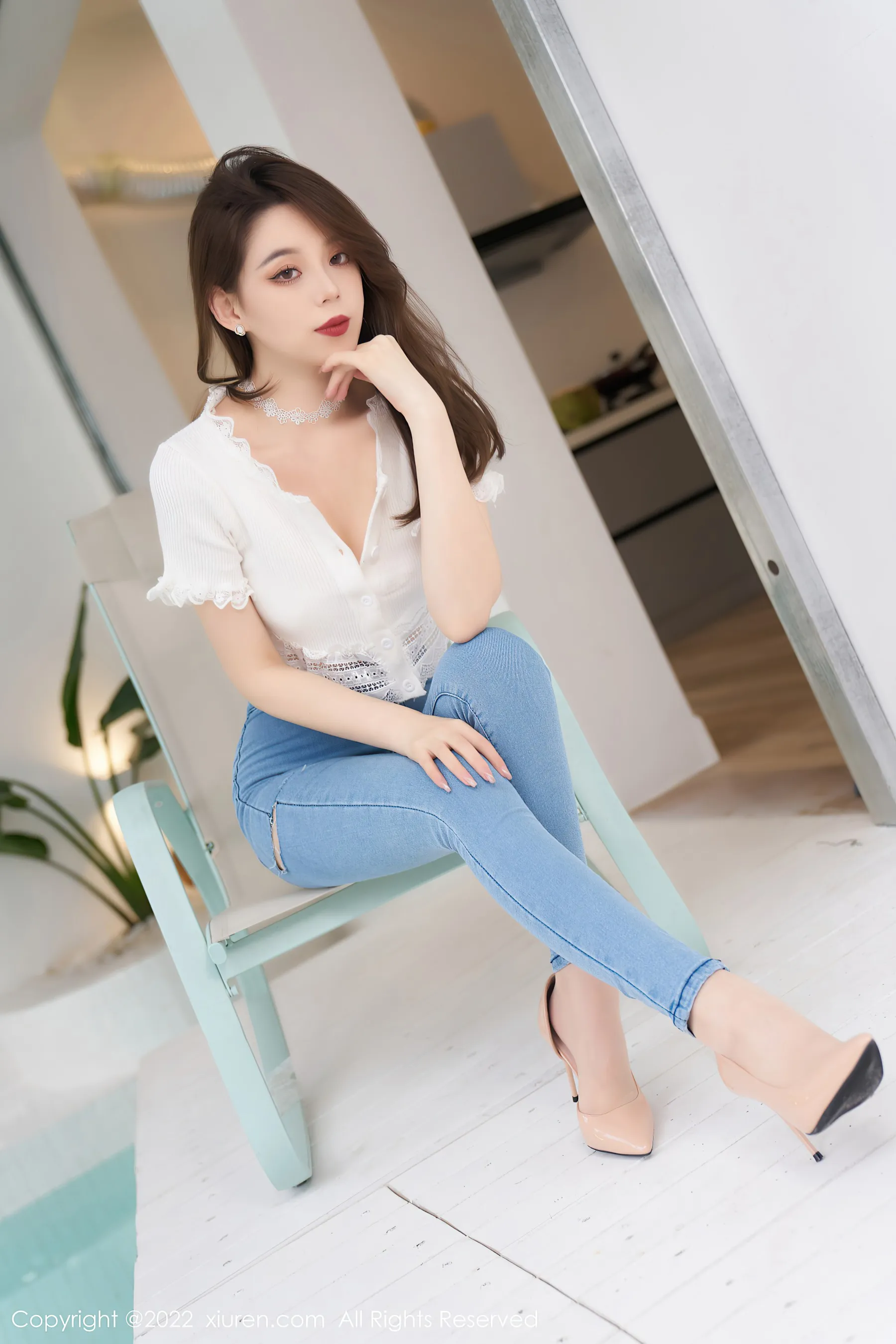 秀人网 No.4633 言沫 牛仔裤美腿