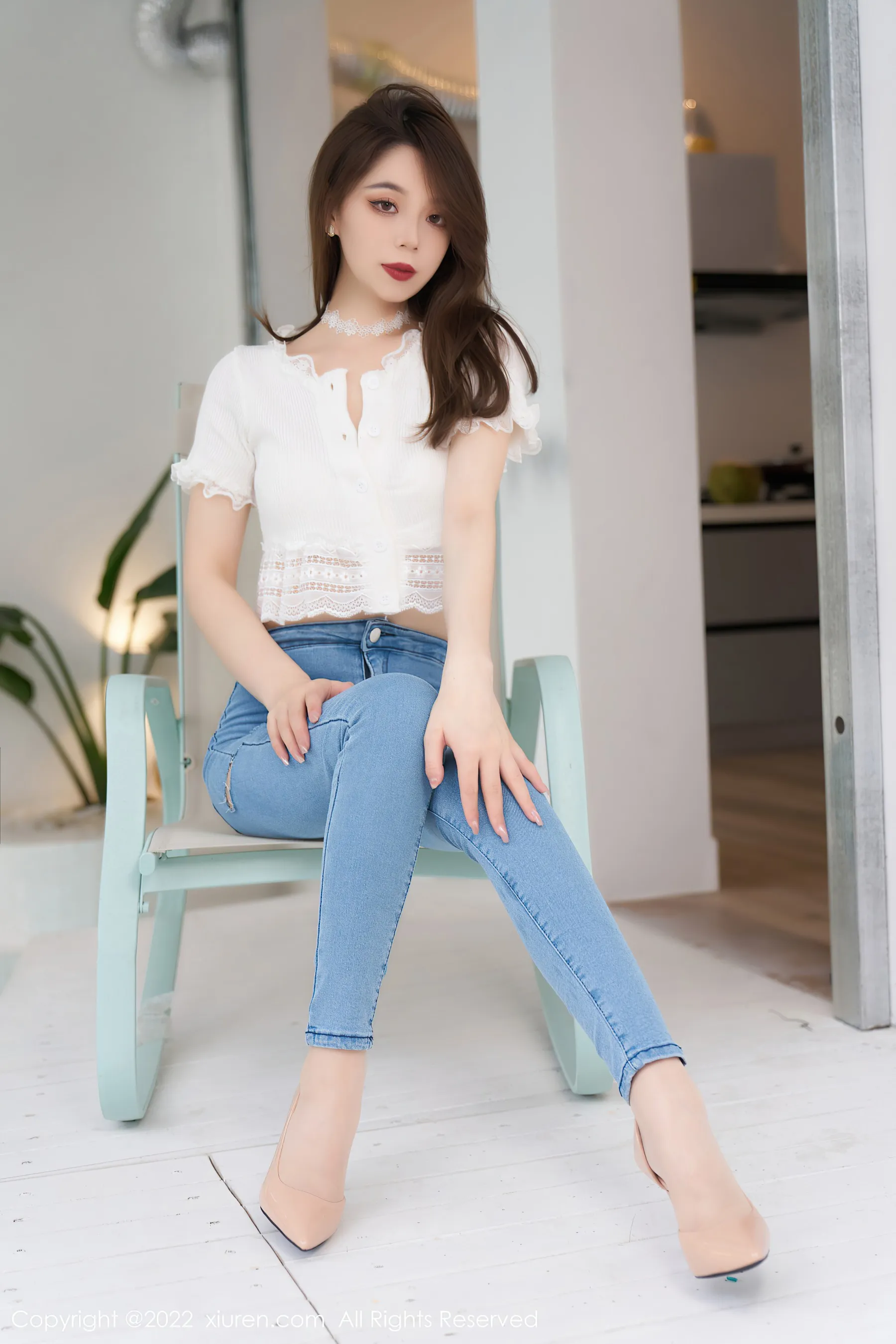 秀人网 No.4633 言沫 牛仔裤美腿