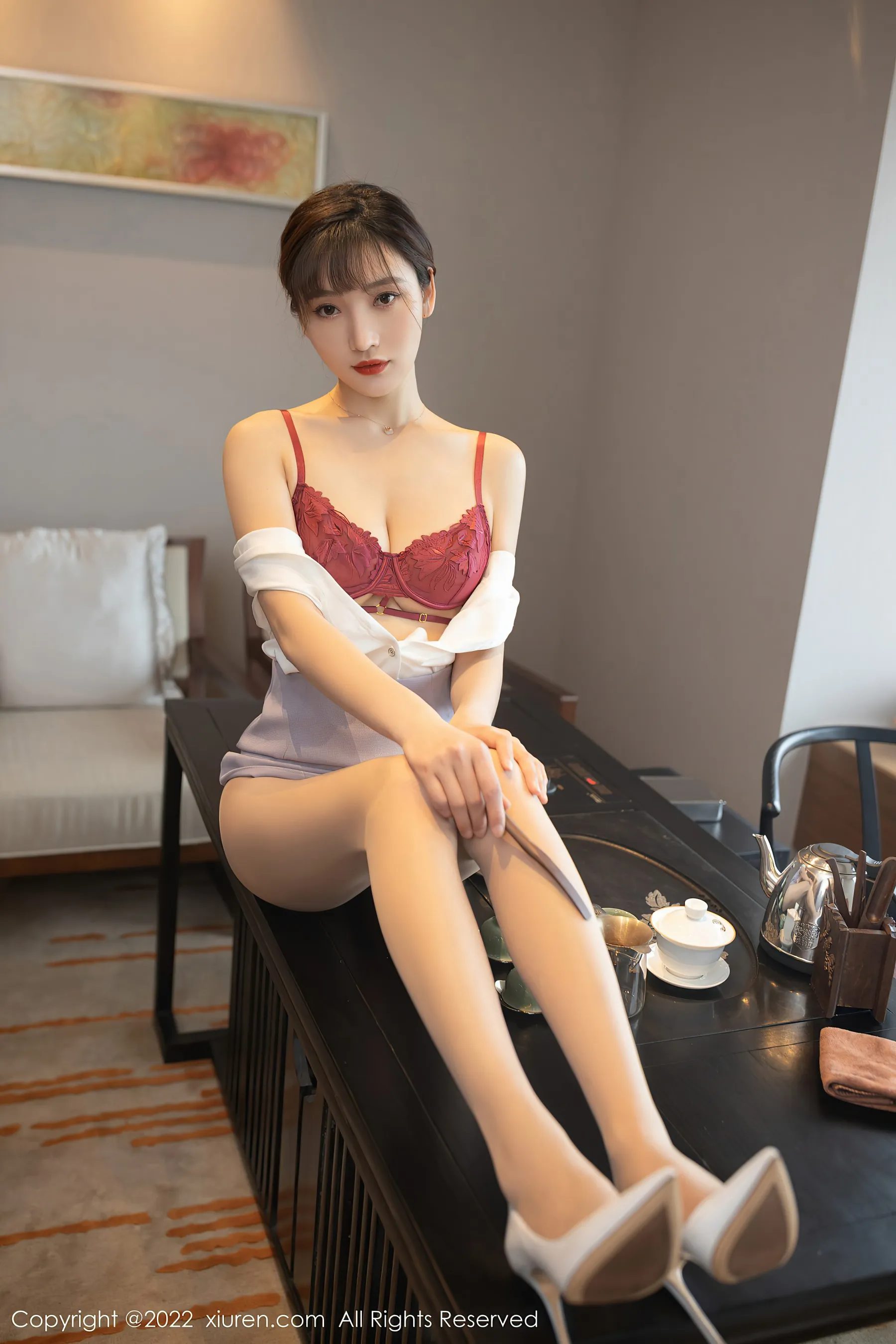 秀人网 No.4694 陆萱萱 短裙旅拍