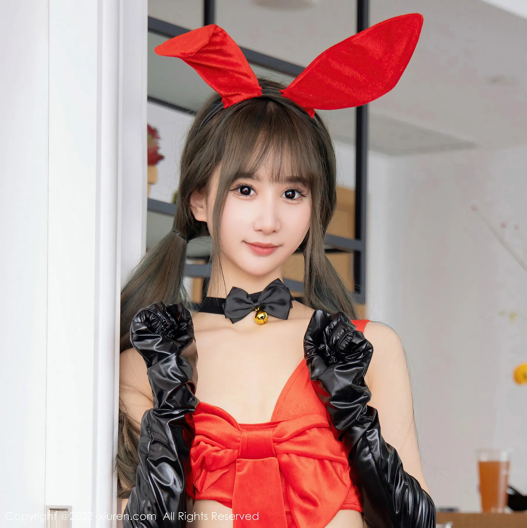 秀人网 No.4828 小果冻儿 皮靴兔女郎