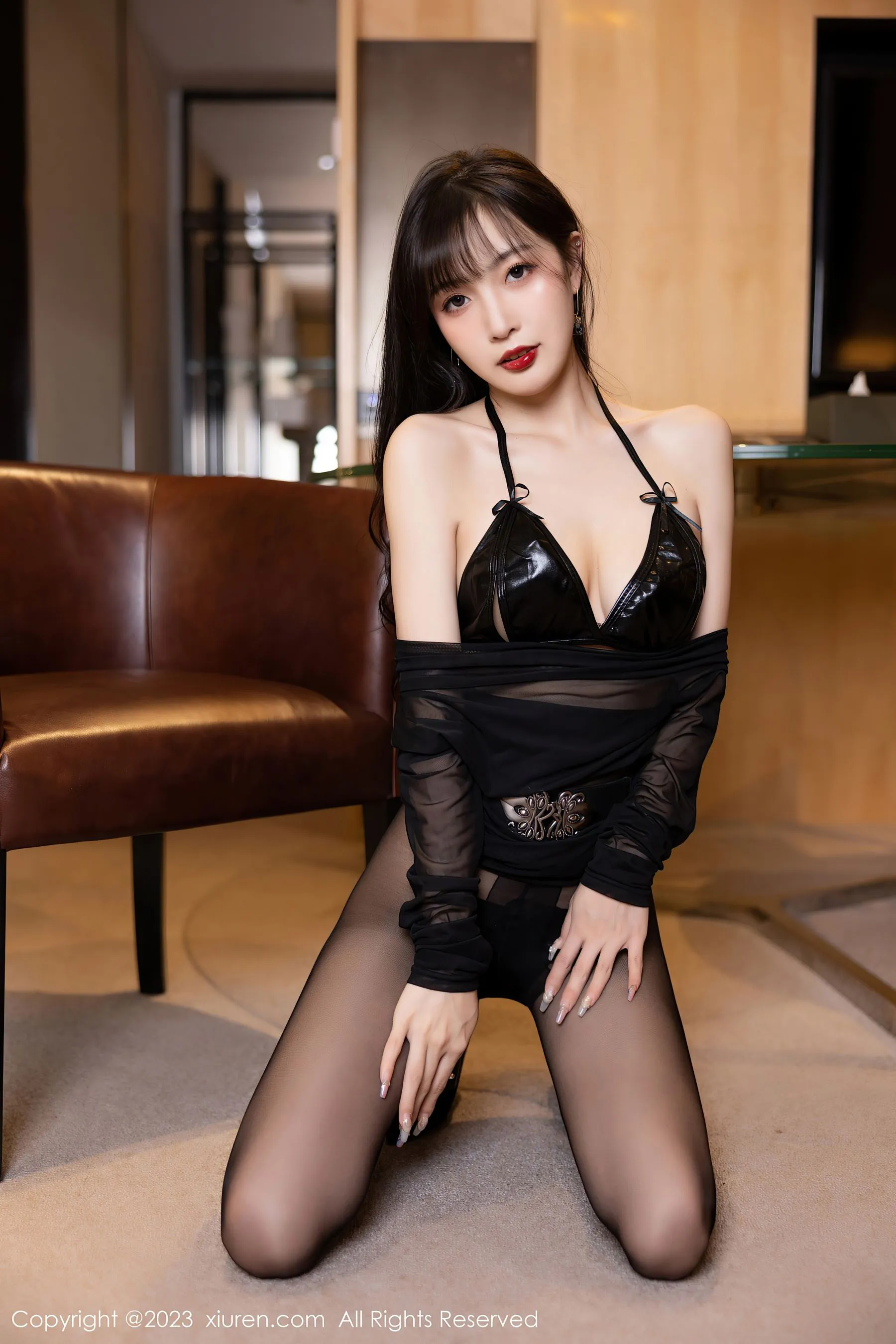 秀人网 No.6307 林星阑 黑丝美腿