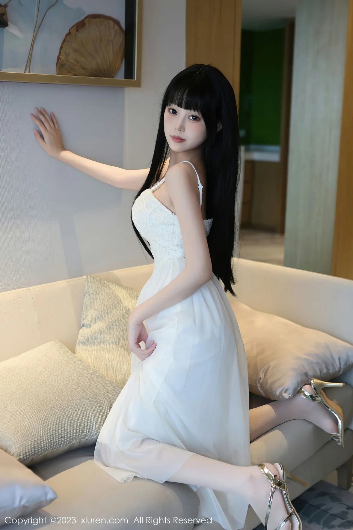 XiuRen 秀人 No.6828 早川京子 连衣长裙性感写真 [80P]