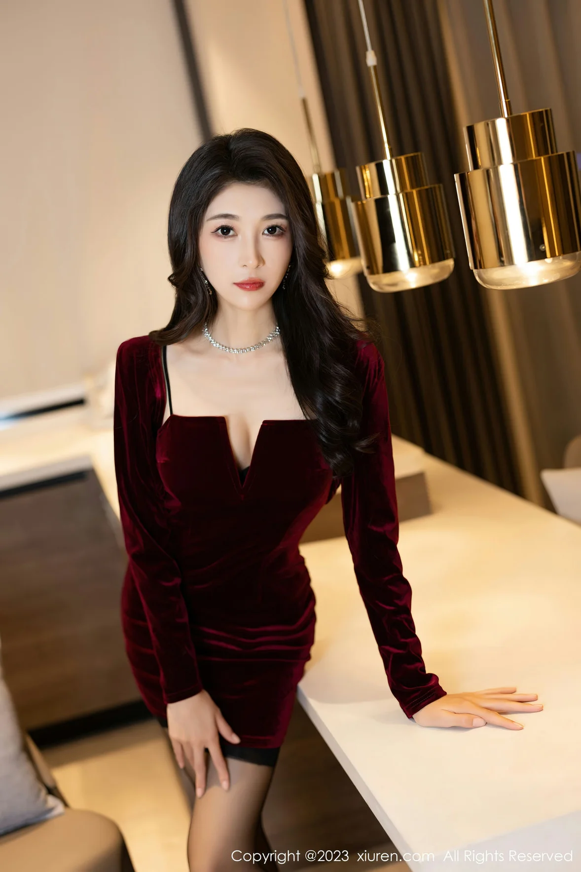 XiuRen 秀人 No.6858 林乐一 性感写真连衣短裙 [86P]