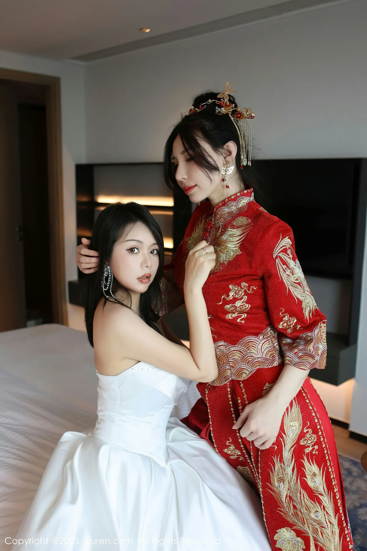 XiuRen 秀人 No.6957 曼柔两位性感女神模特合集写真 [86P]