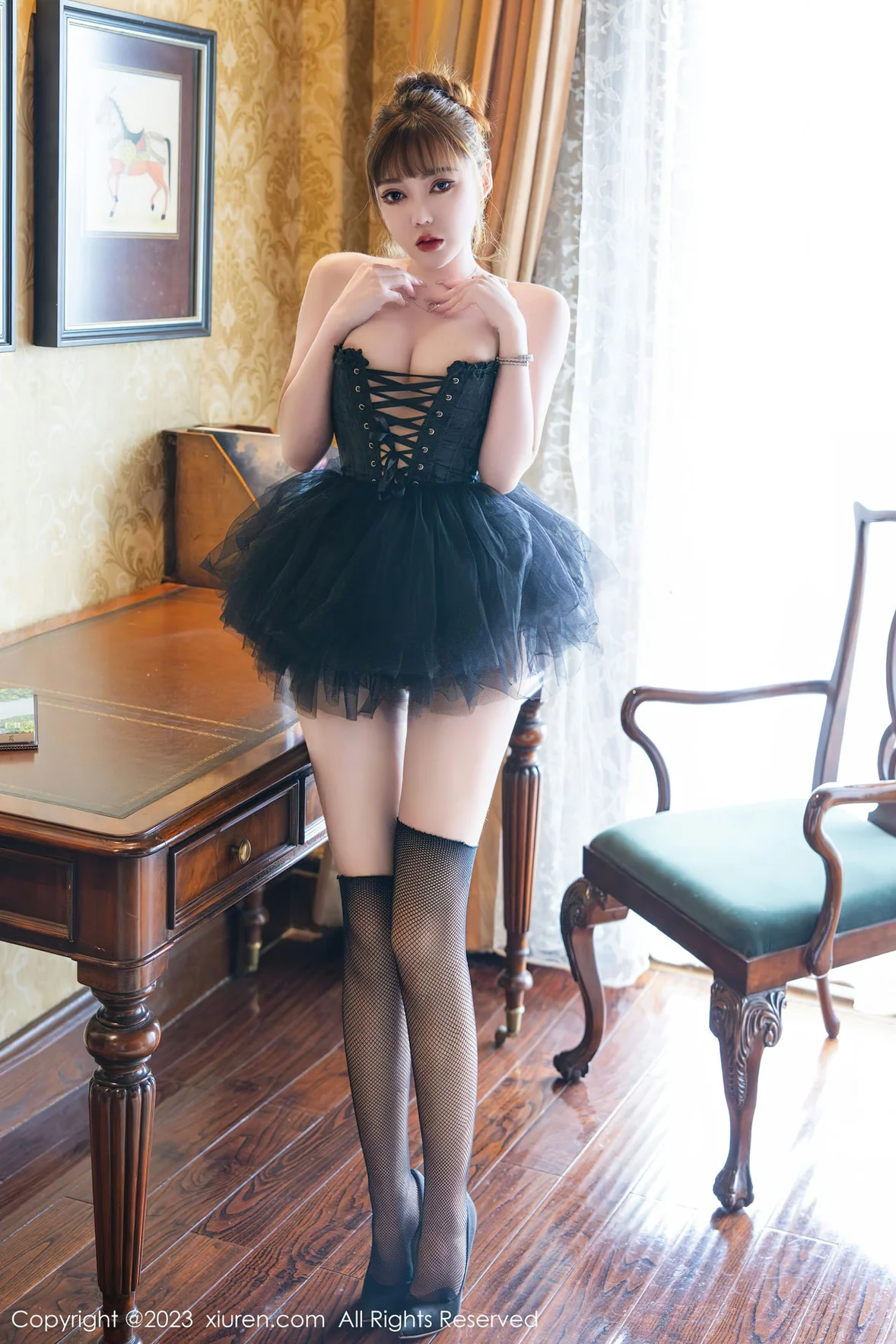 XiuRen 秀人 No.7057 萌汉药baby 黑色舞裙性感写真33 [82P]