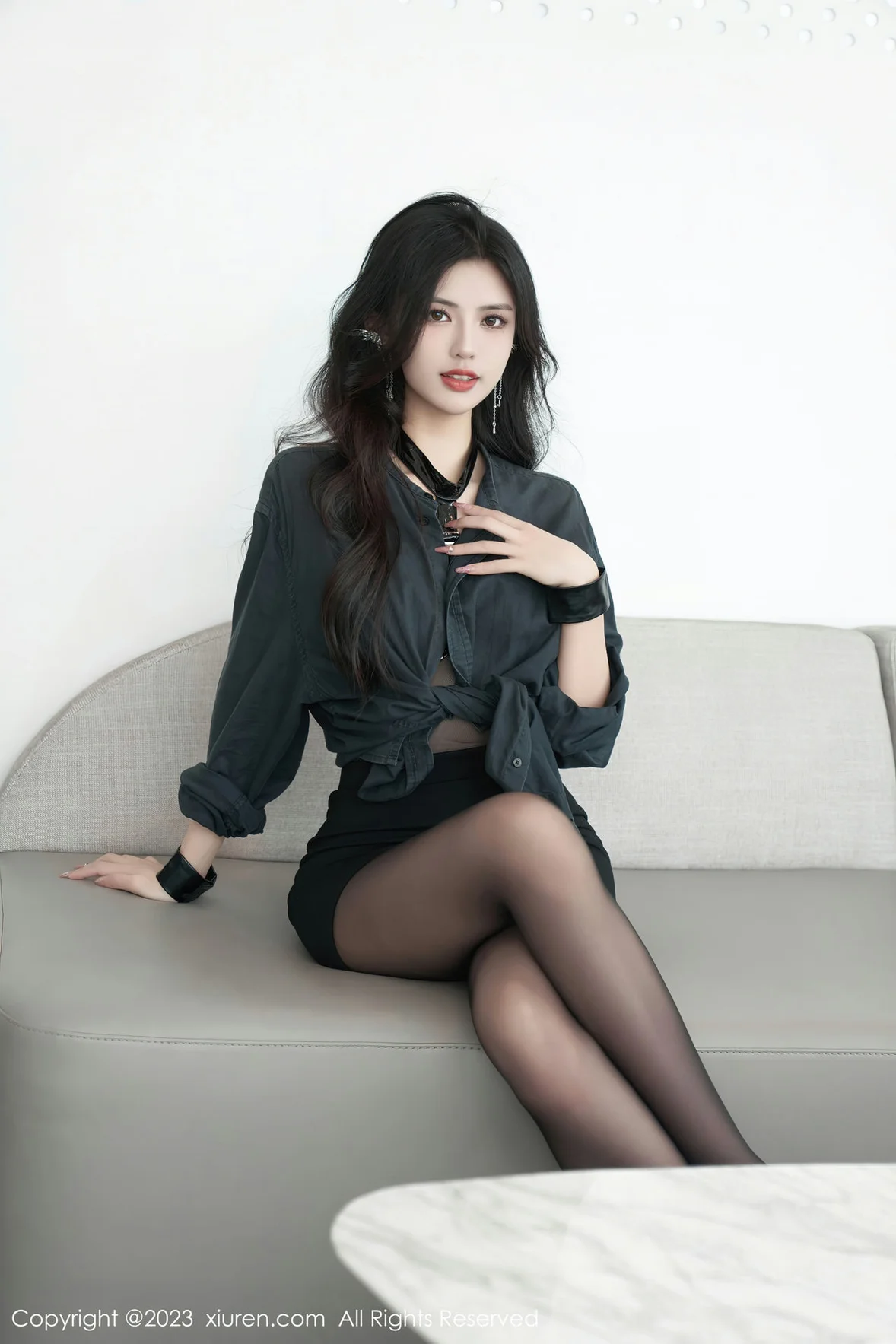 XiuRen 秀人 No.7100 浅浅Danny 黑色情趣性感写真 [85P]