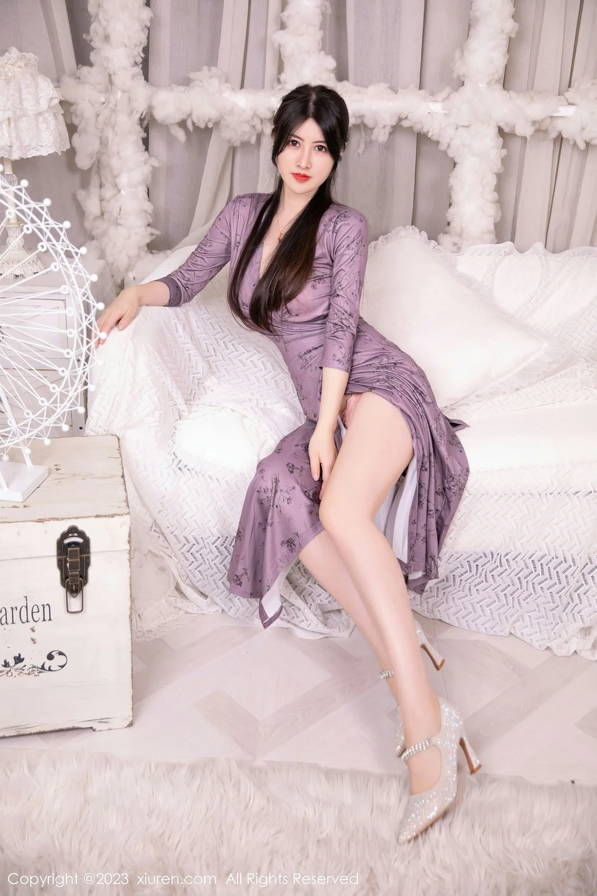 XiuRen 秀人 No.7126 诗诗kiki 紫色连夜长裙性感写真 [88P]