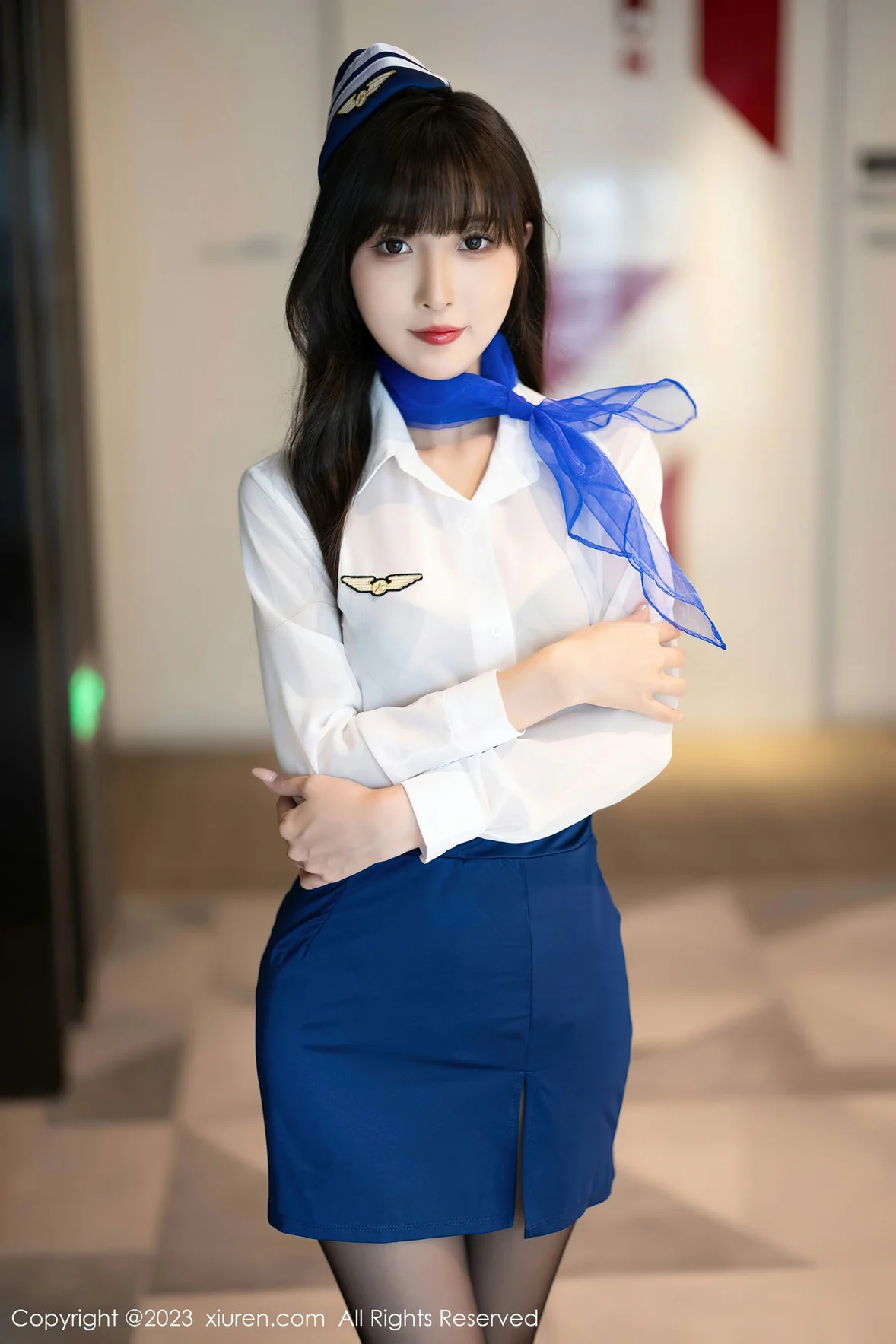 秀人网 No.7347 林星阑 空姐制服安吉旅拍 [84P]