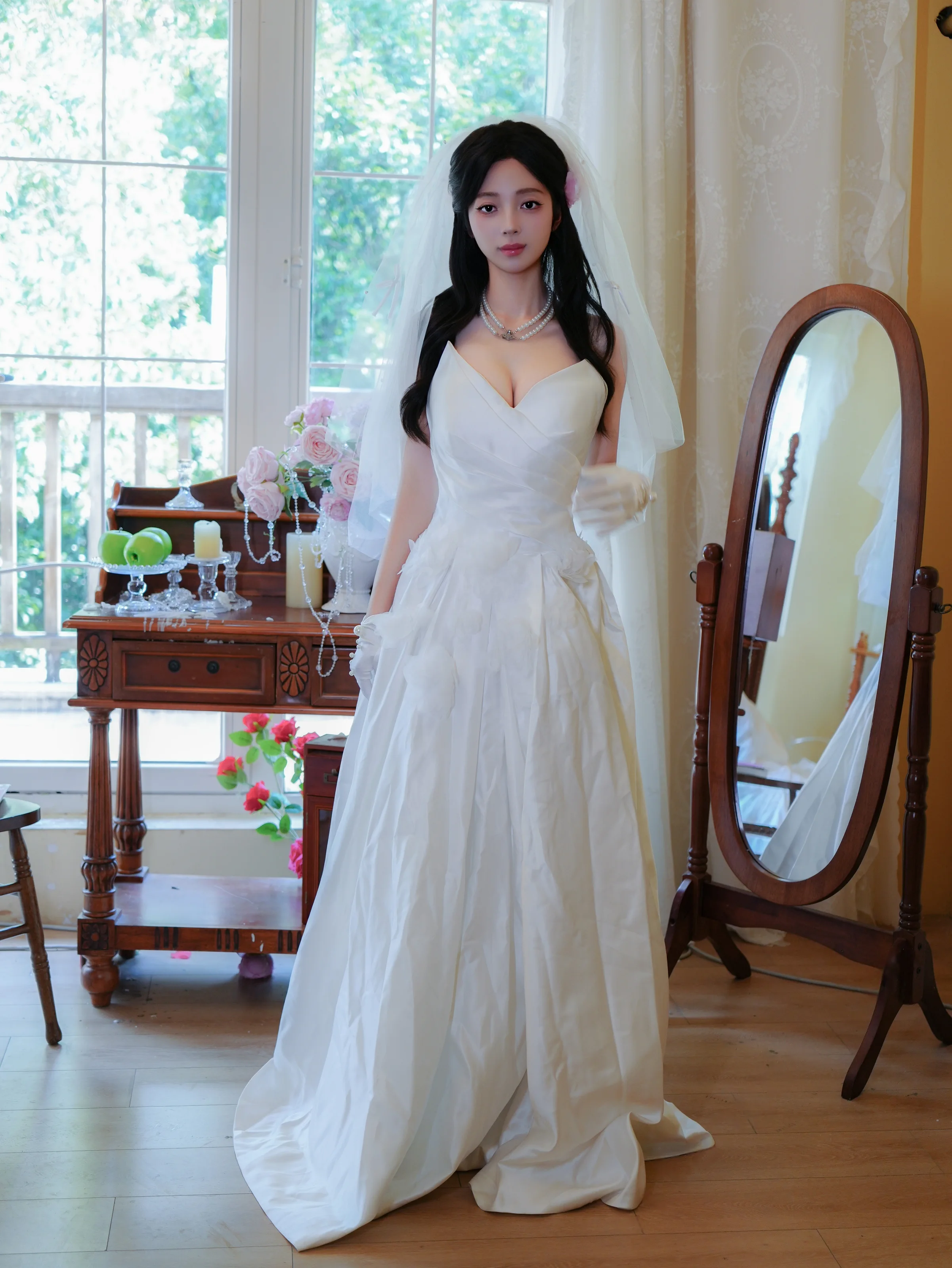 XiuRen 内购版 No.10769 朱朱 molly 新人作品 洁白婚纱 [77P]