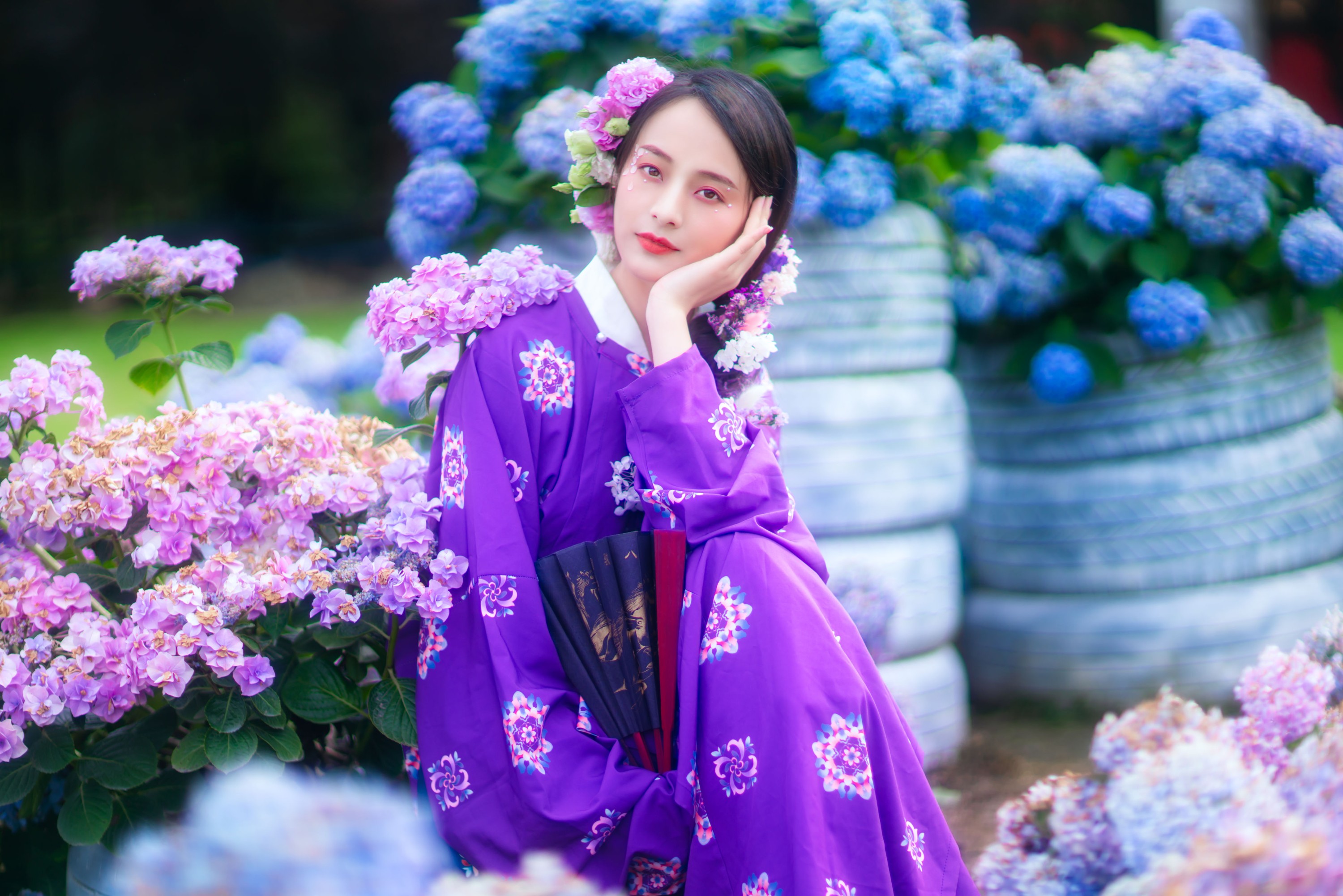 欢欢 – 《紫色初夏》[35P]