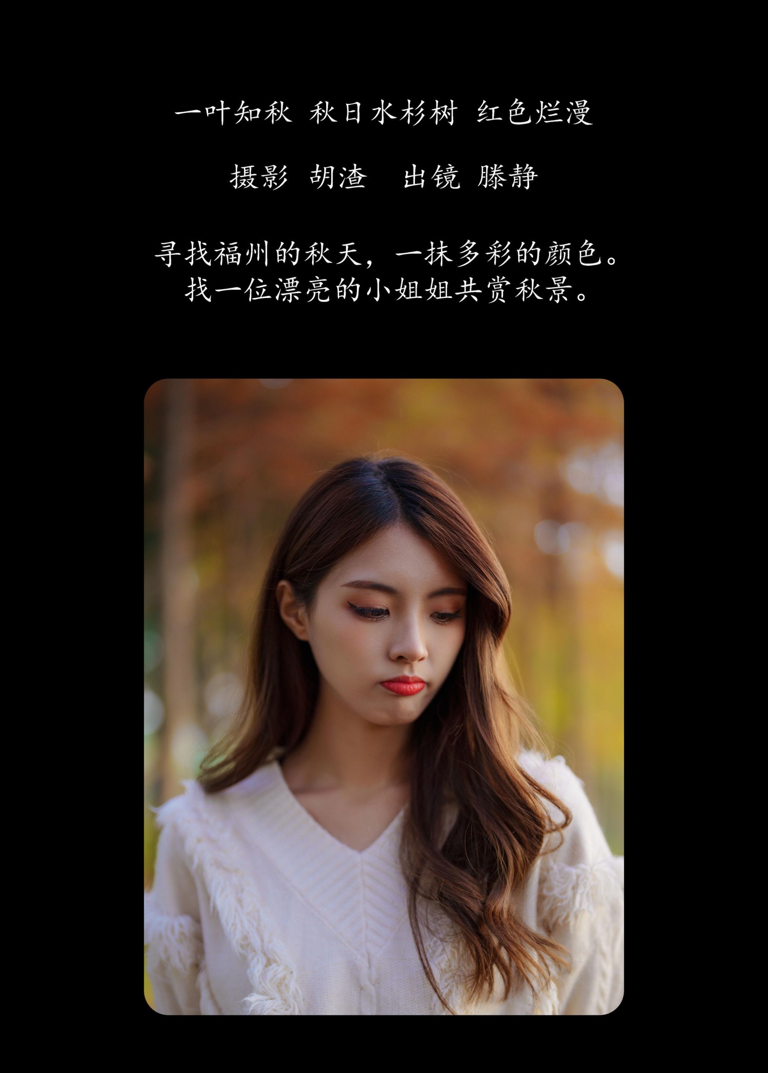 滕静 – 《一叶知秋，秋日水杉树，红色烂漫》[50P]