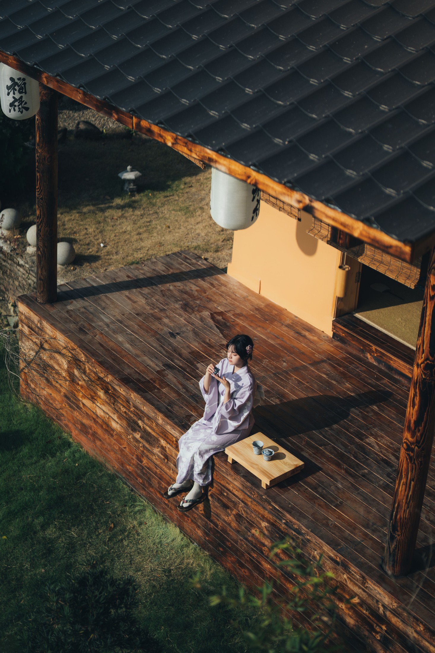 冯玉憬 – 《和风物语，日式庭院里的少女写真》[56P]