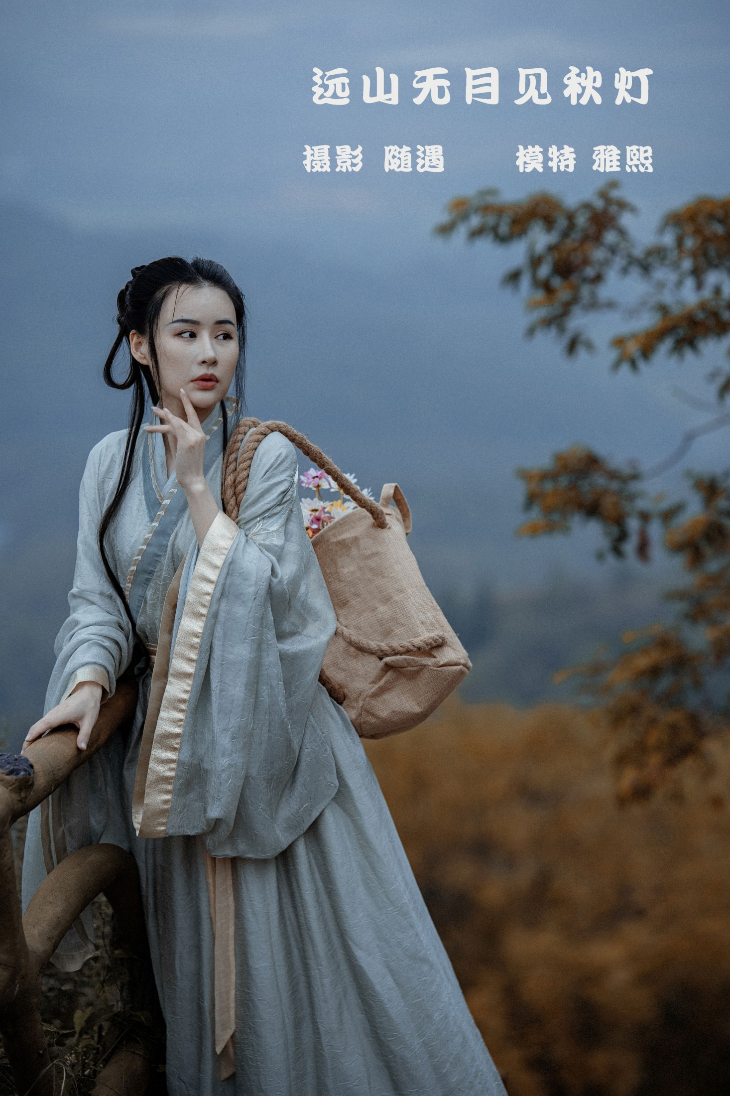 远山无月见秋灯