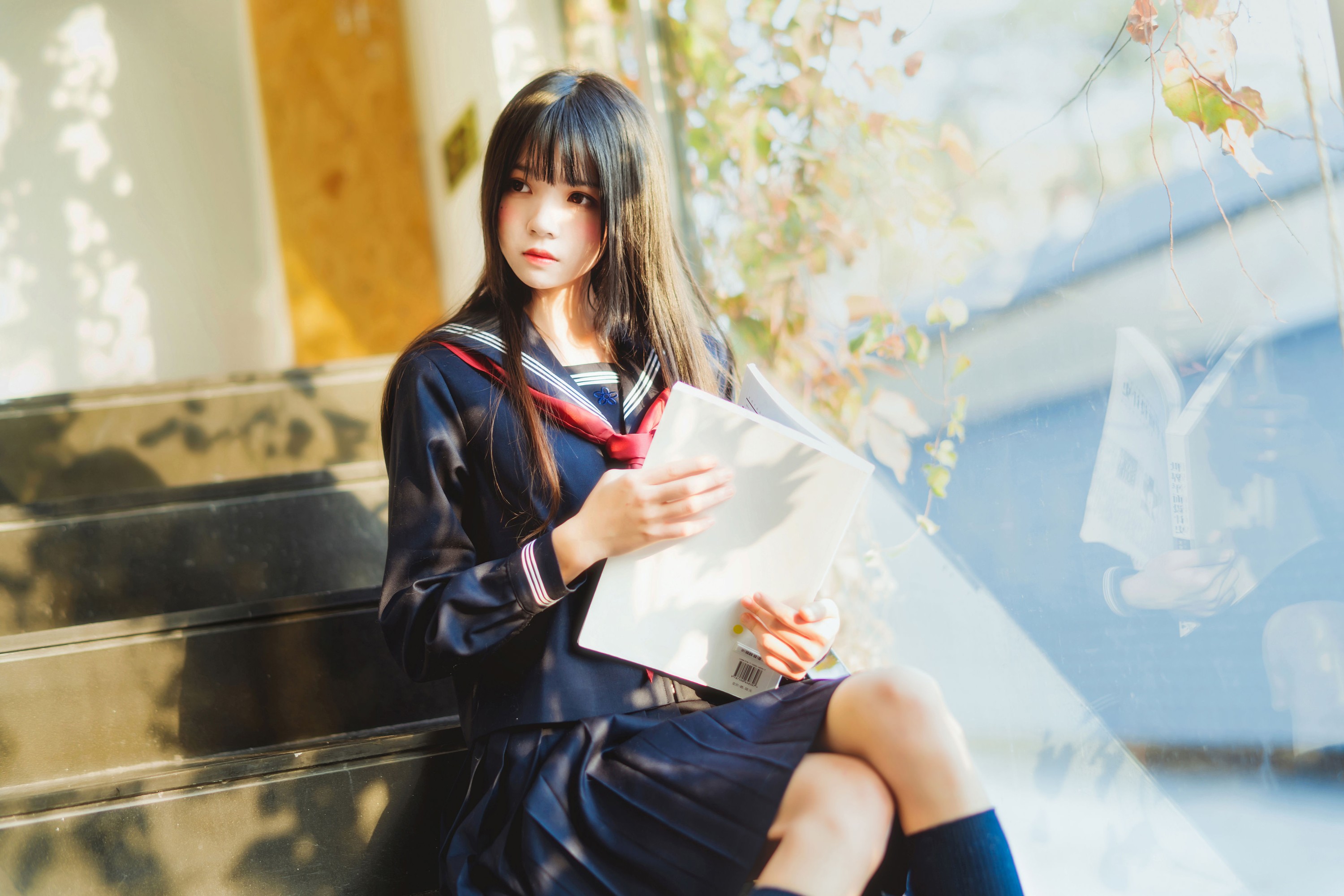 桜桃喵 – 《午后高校少女》[42P]