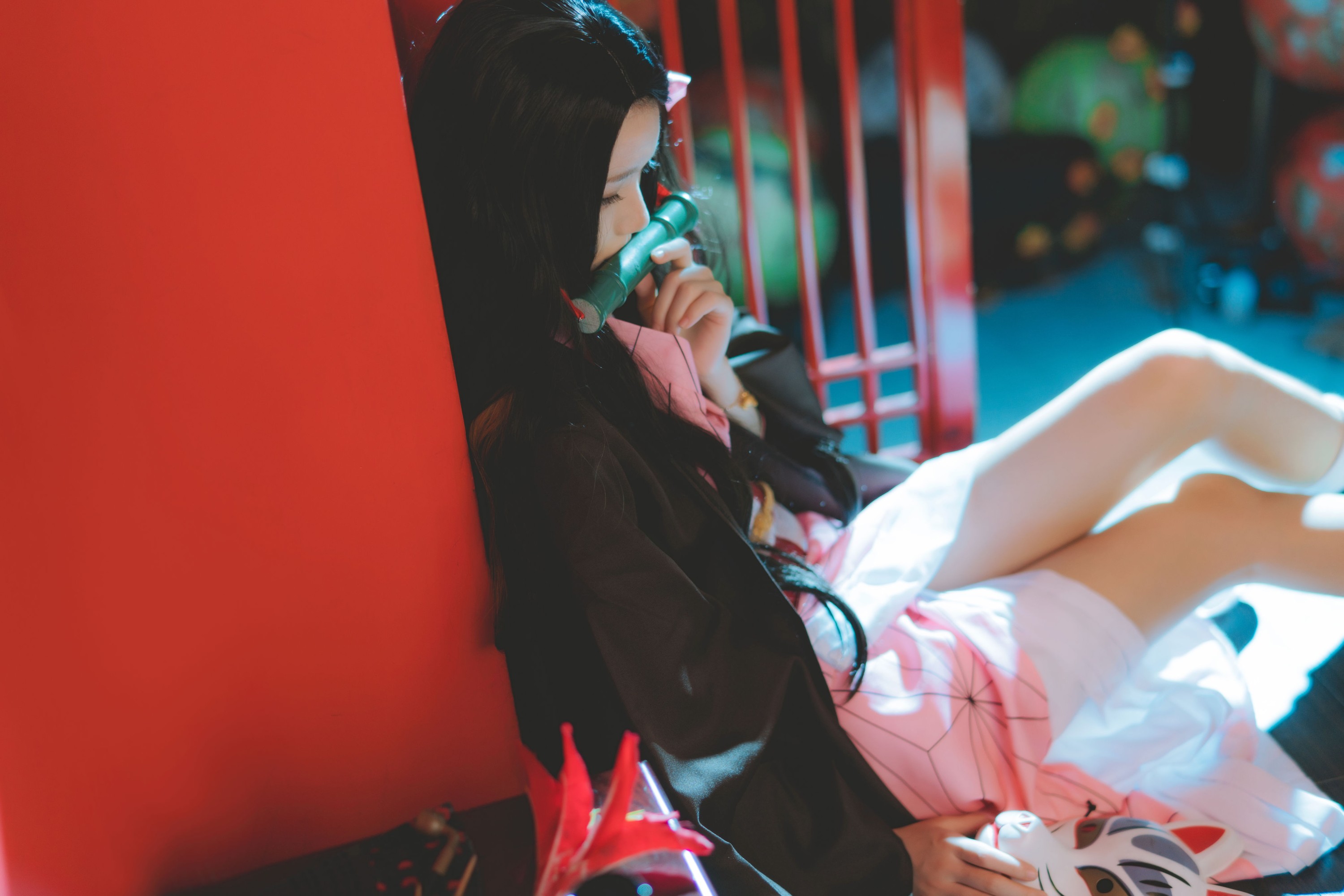 桜桃喵 – 《COSPLAY 弥豆子》[23P]
