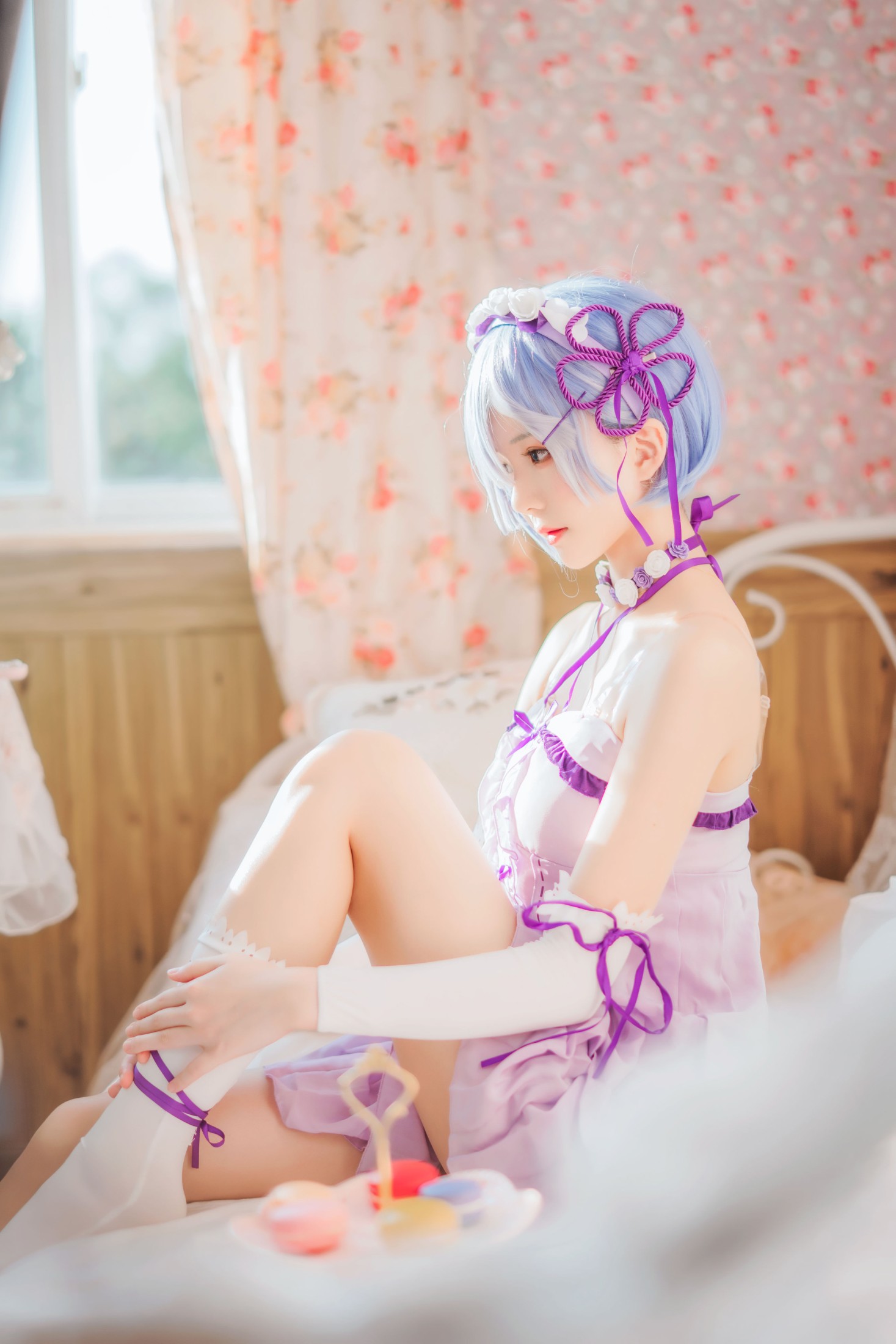 桜桃喵 – 《蕾姆睡裙COS》[25P]