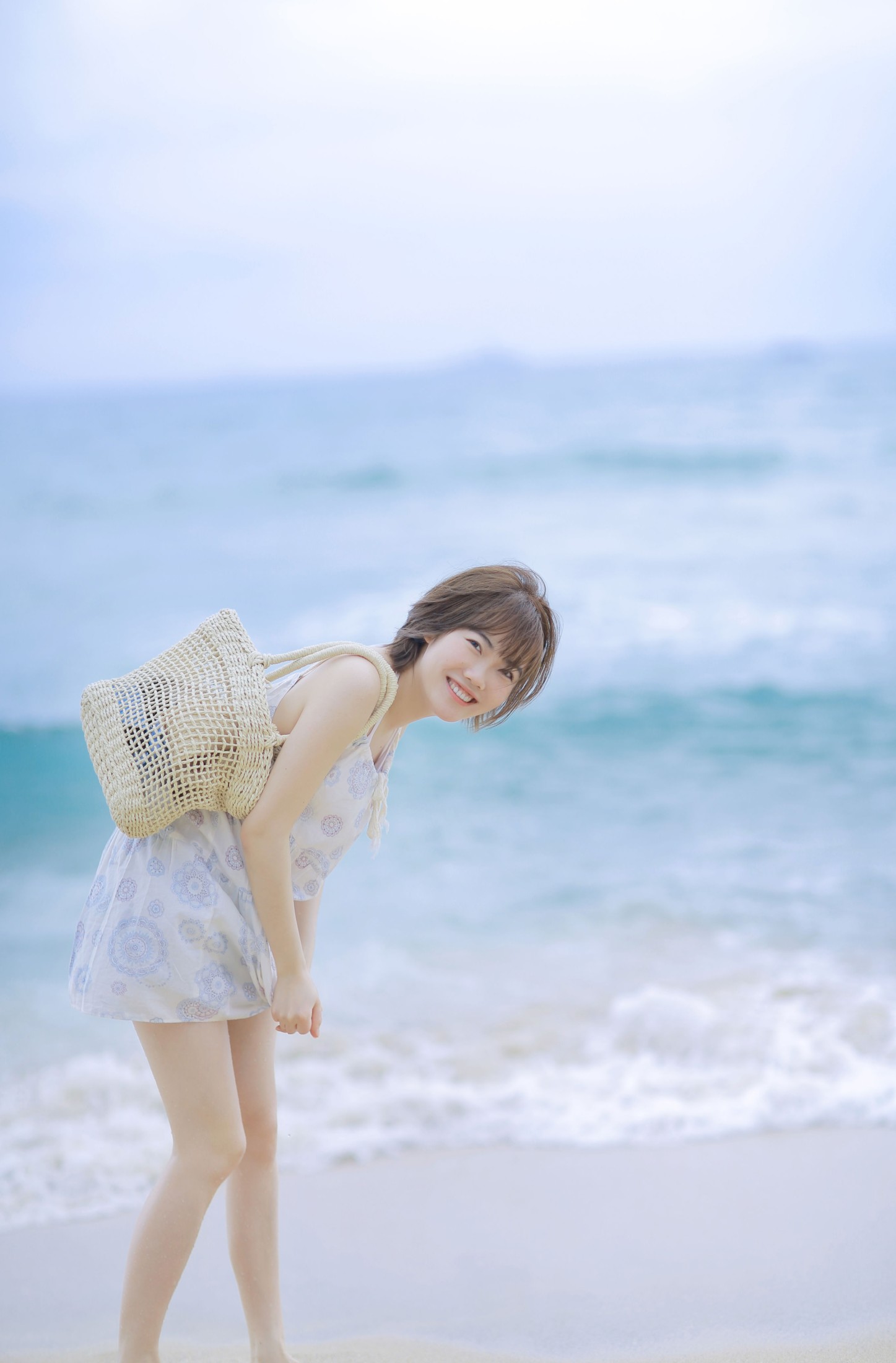 小喵咪不懂鱼 – 《海边日系少女》[22P]