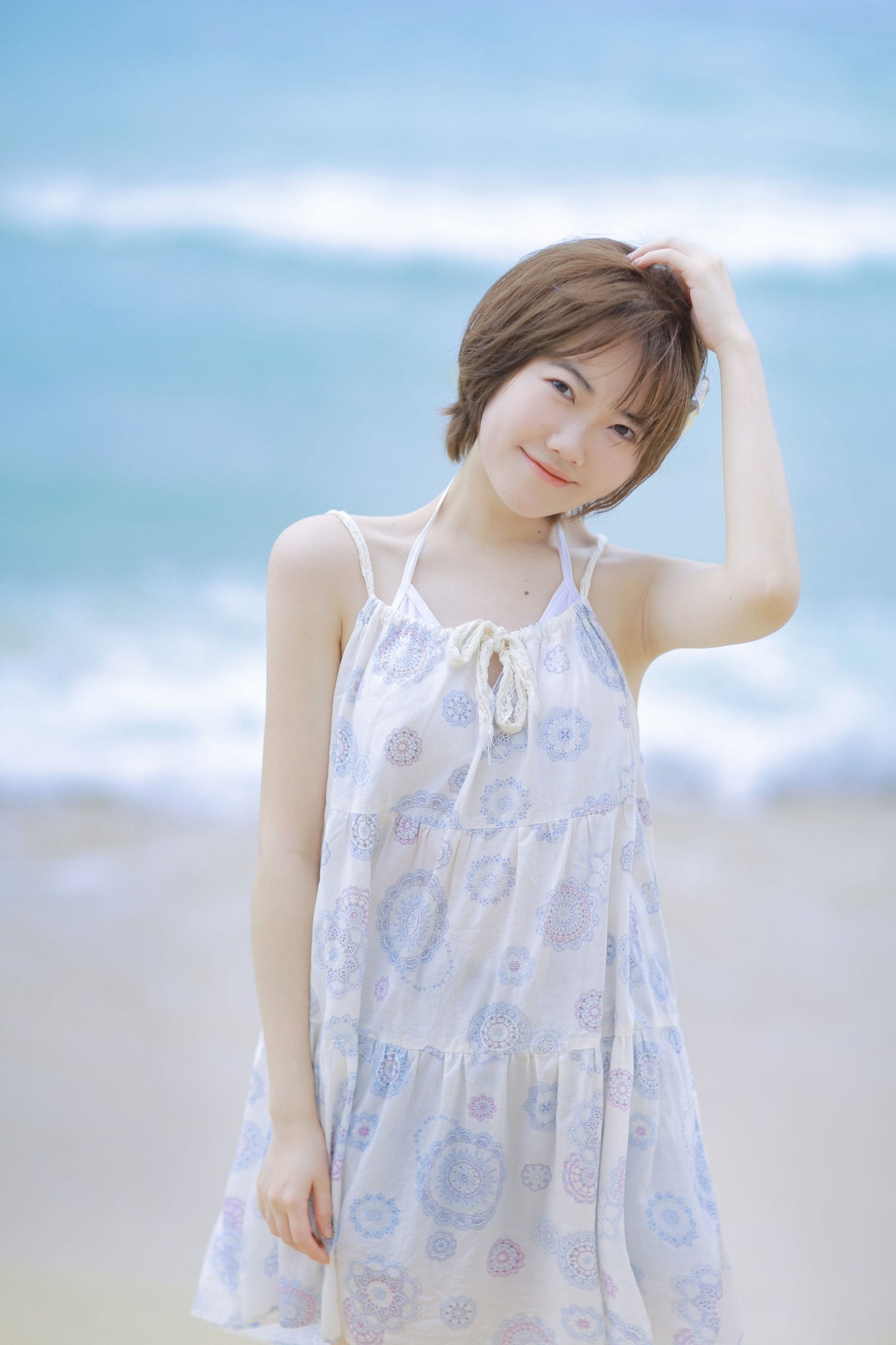 小喵咪不懂鱼 – 《海边日系少女》[22P]