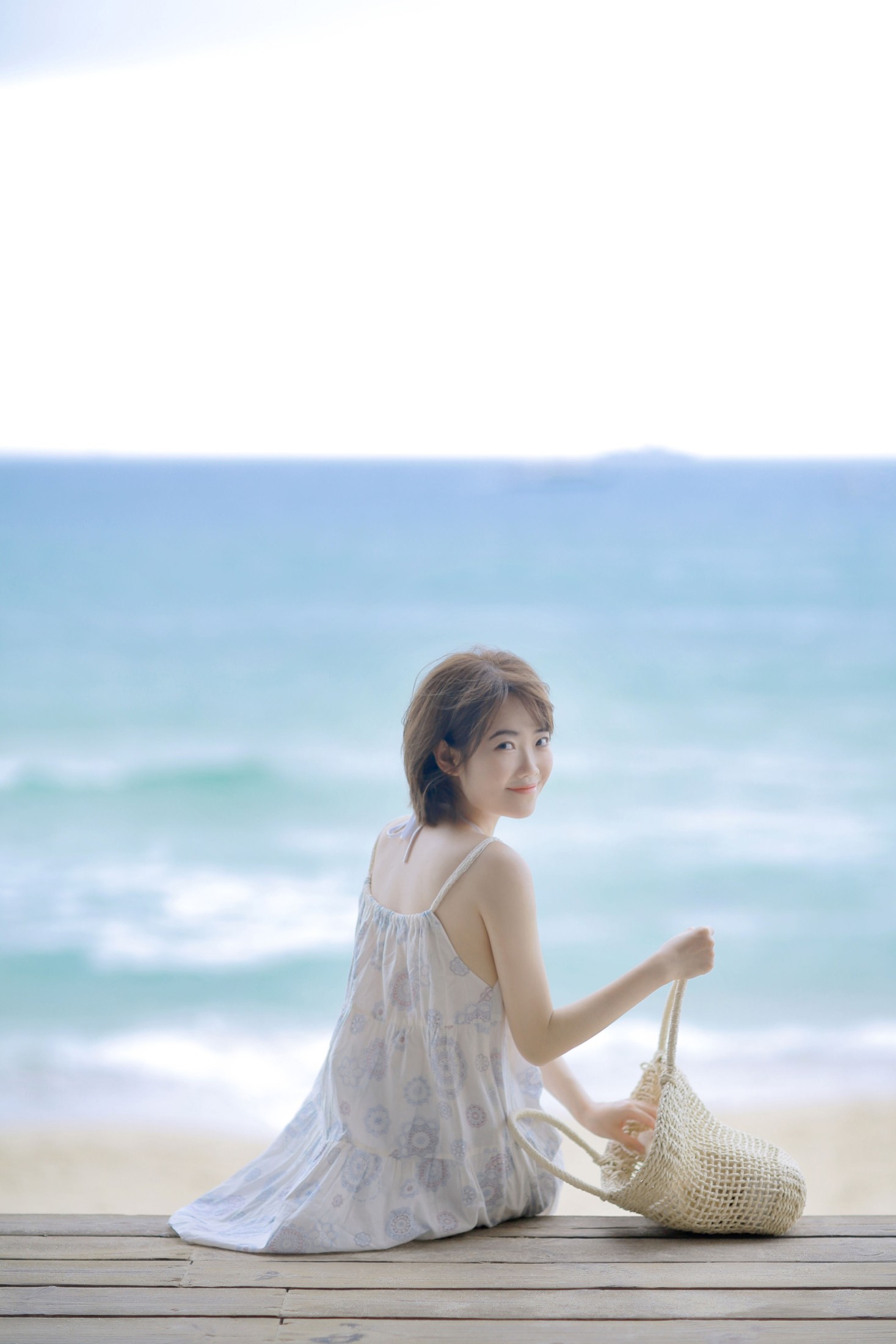 小喵咪不懂鱼 – 《海边日系少女》[22P]