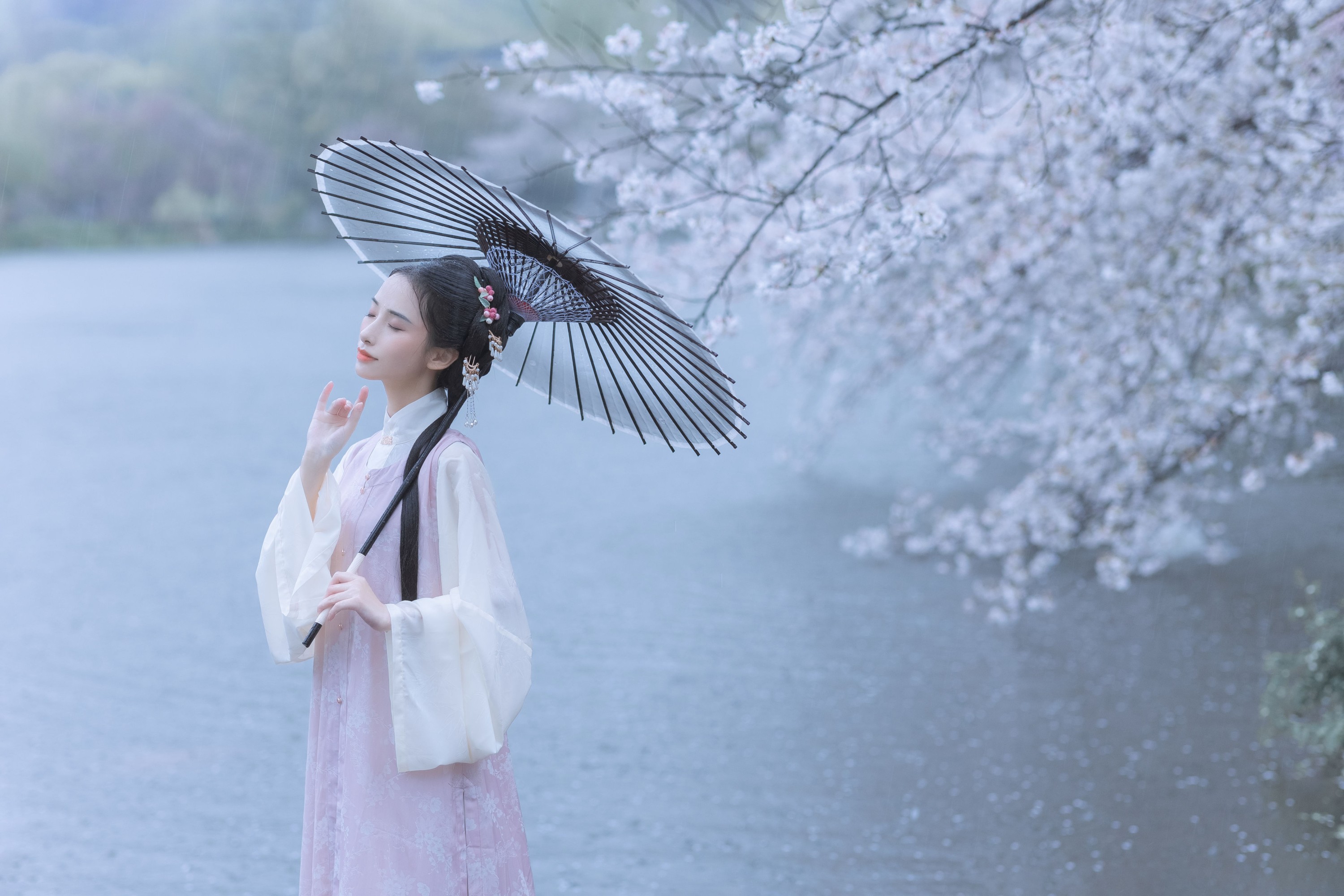 眸小妖 – 《雨樱花》[46P]