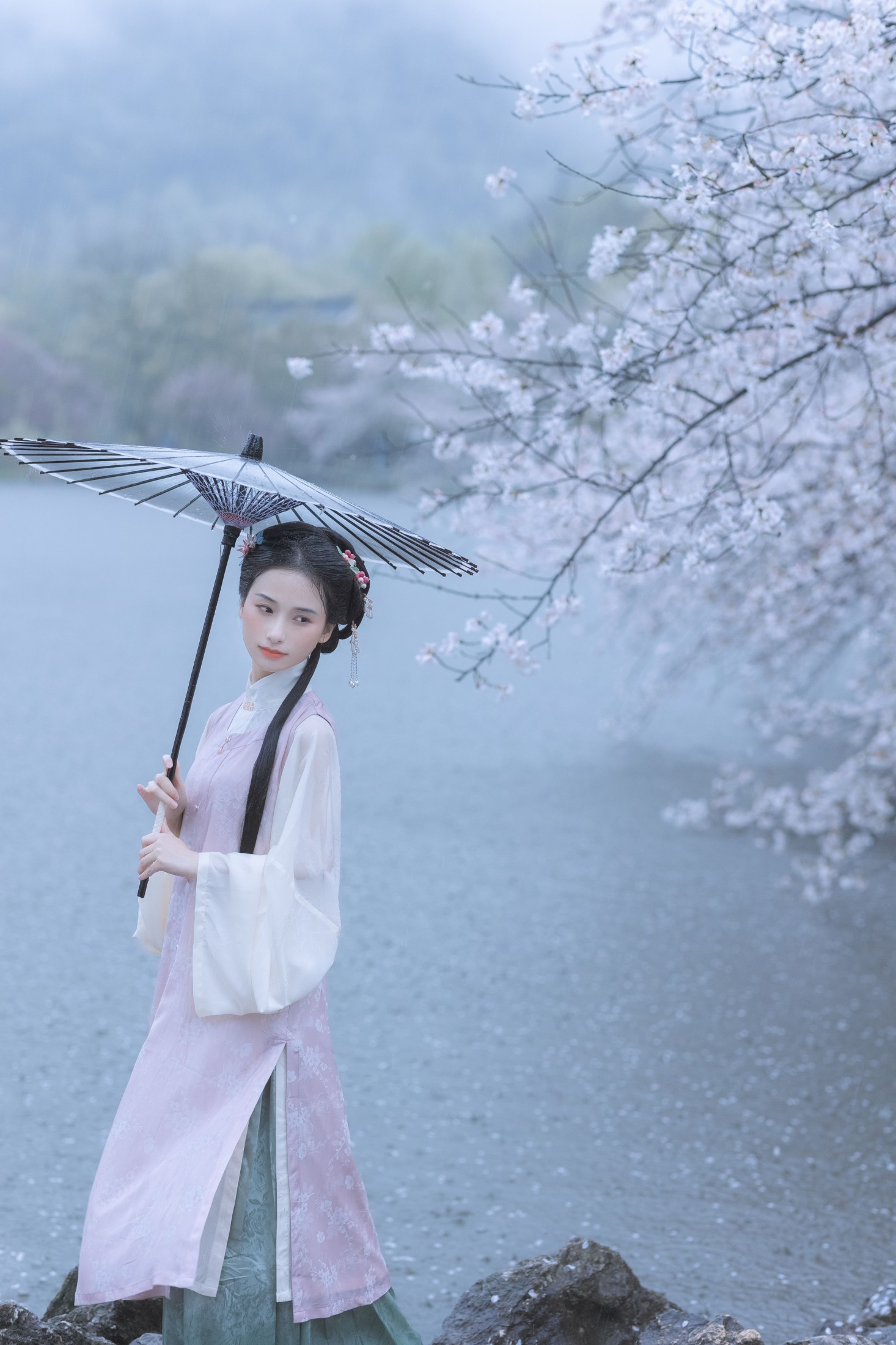 眸小妖 – 《雨樱花》[46P]