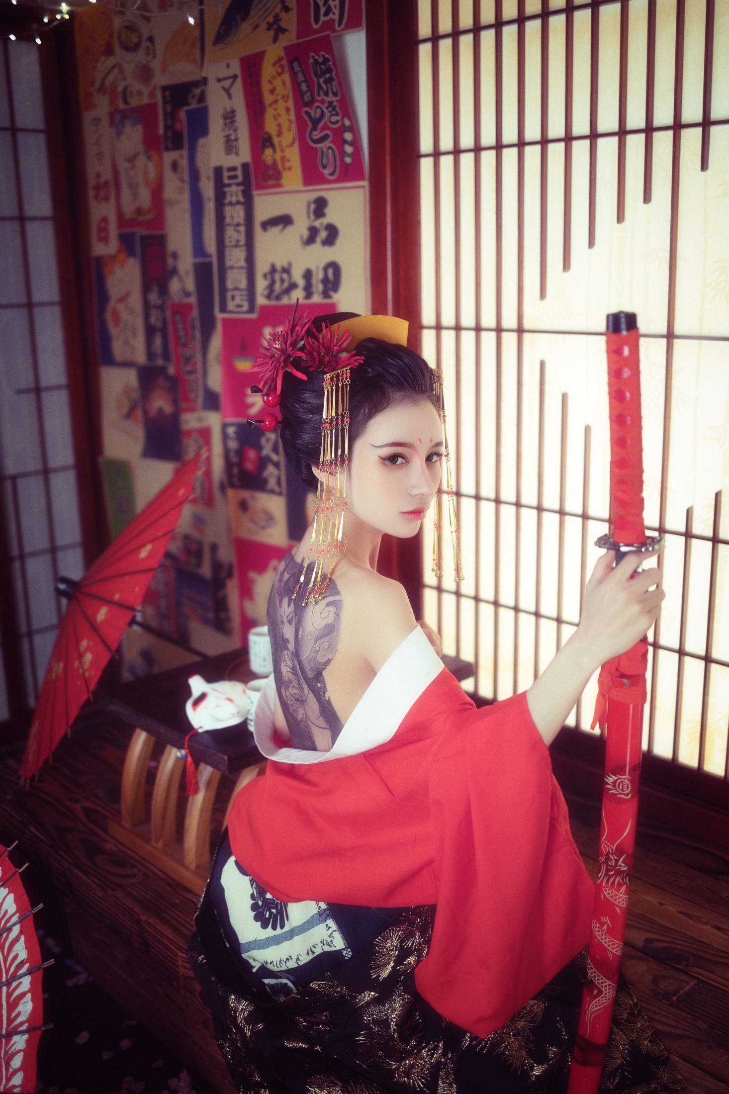 可爱温泉蛋 – 《花魁》[24P]