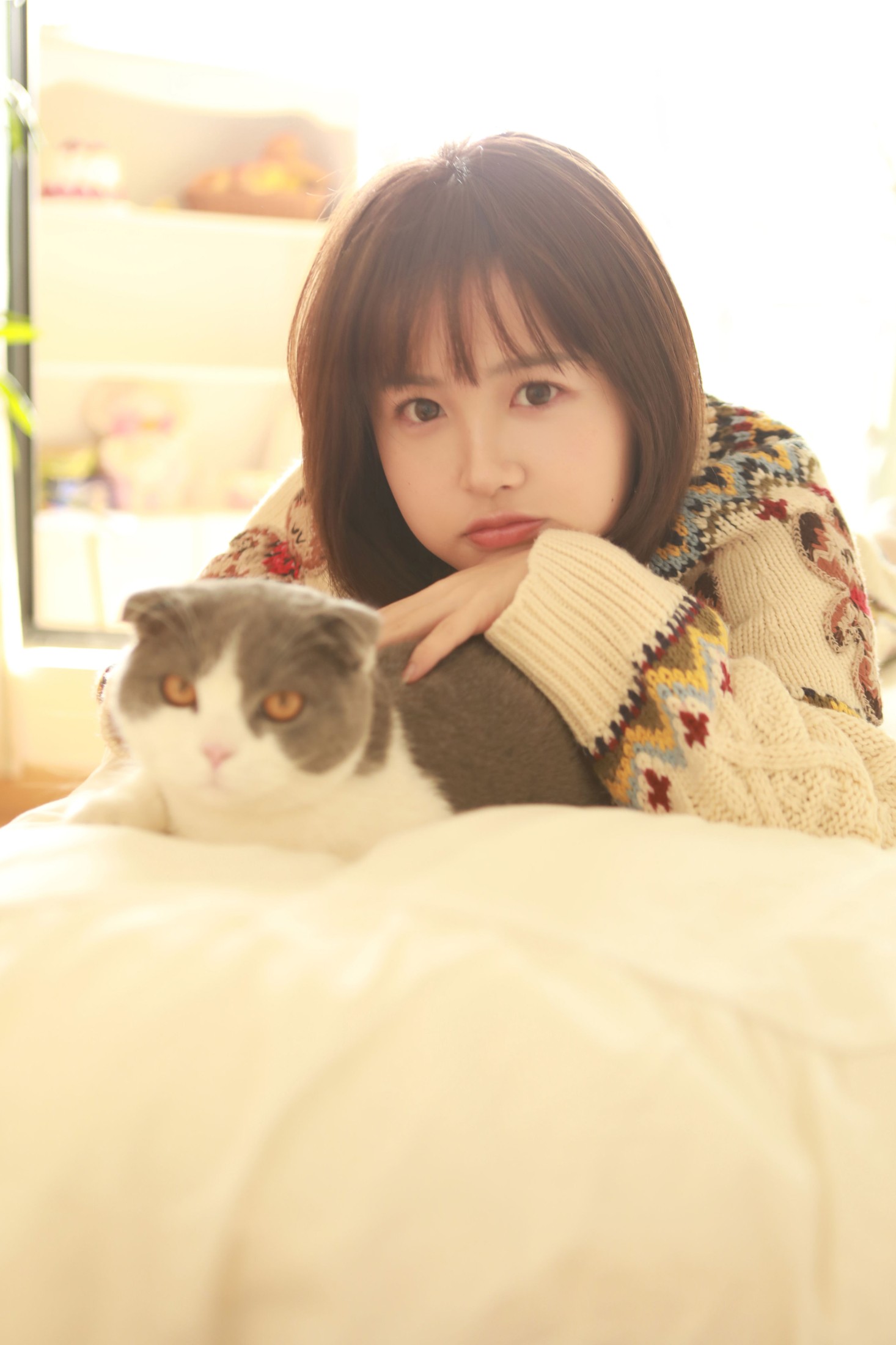 大元梦二 – 《她和她的猫》[34P]
