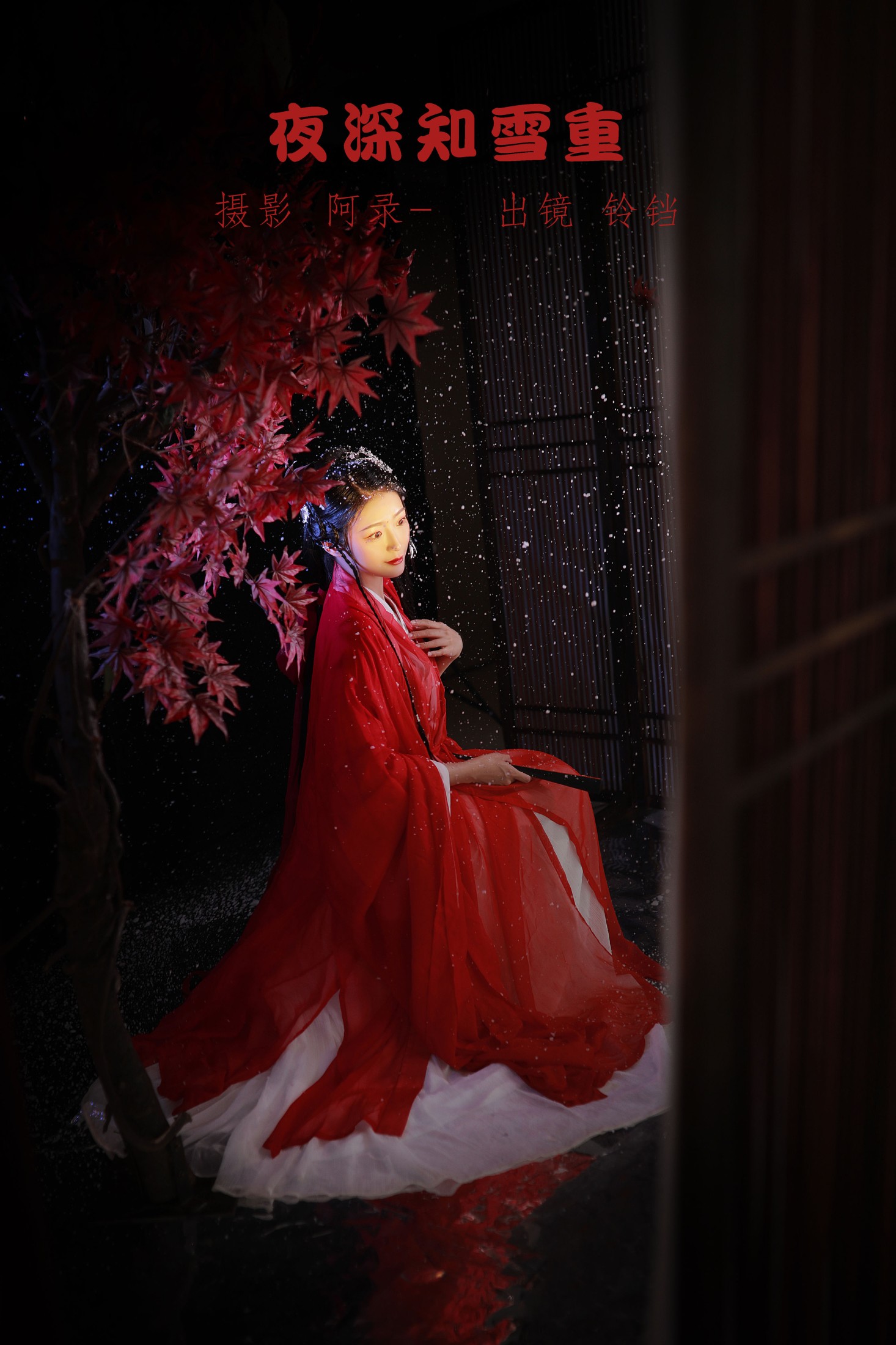 夜深知雪重