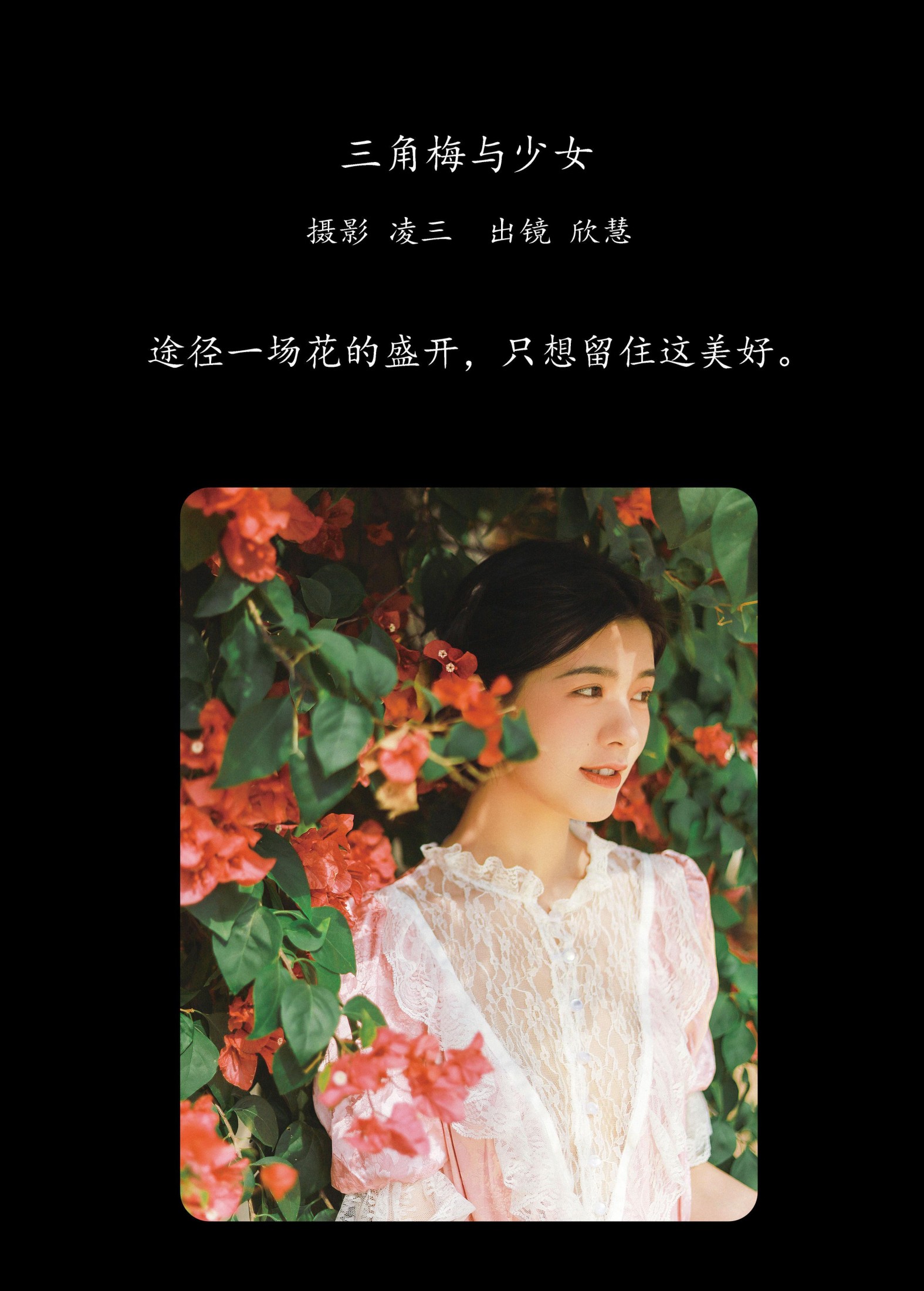欣慧 – 《三角梅与少女》[21P]