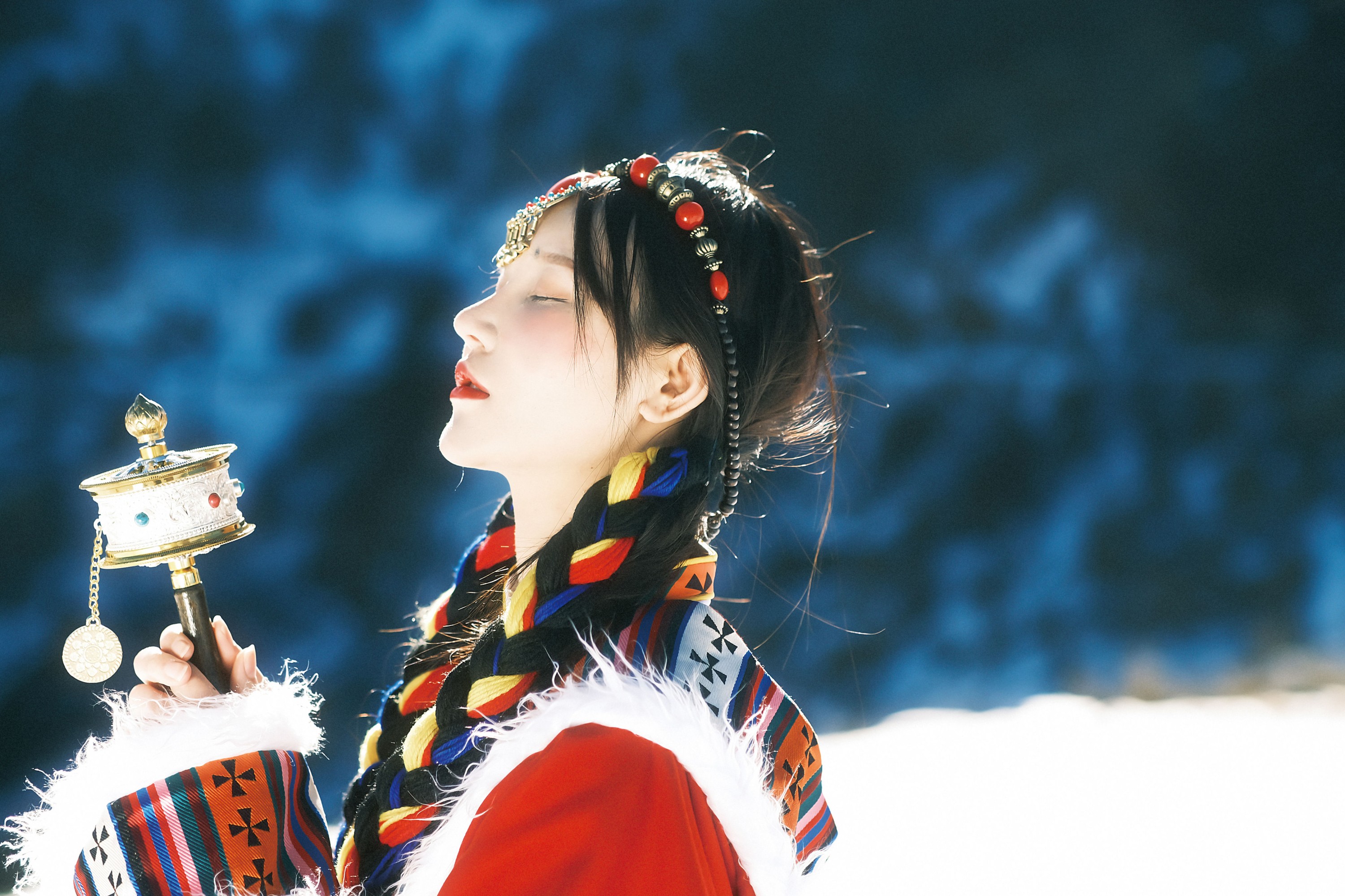 小霜 – 《我离不开神山，你带一支格桑花走吧》[22P]
