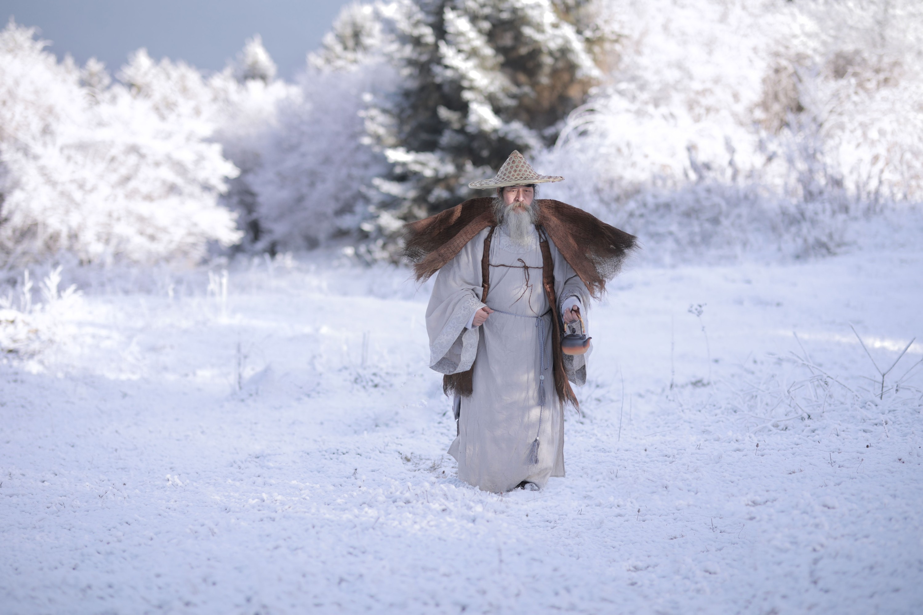 素昧在路上 汉服爷爷云中鹤 – 《风雪夜归人》[25P]