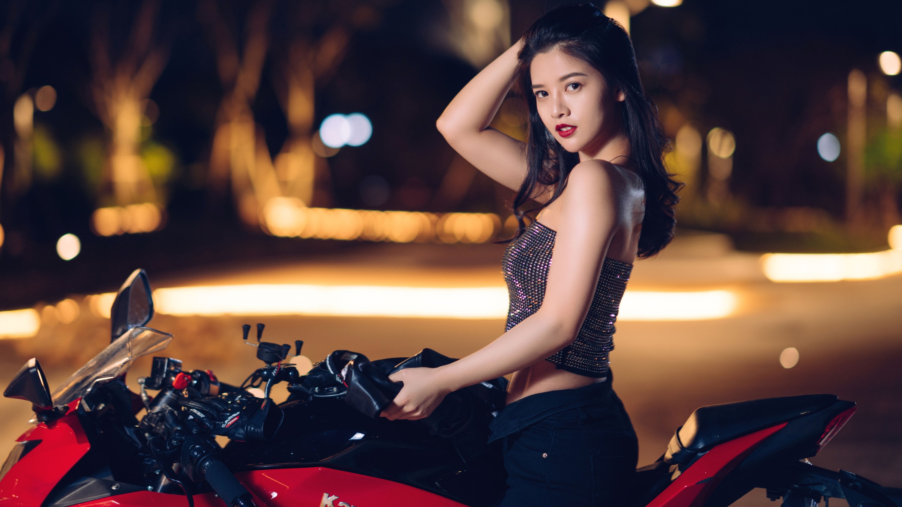 喵喵喵是锦儿呀 – 《甜辣机车，娇弱少女的酷姐范》[31P]