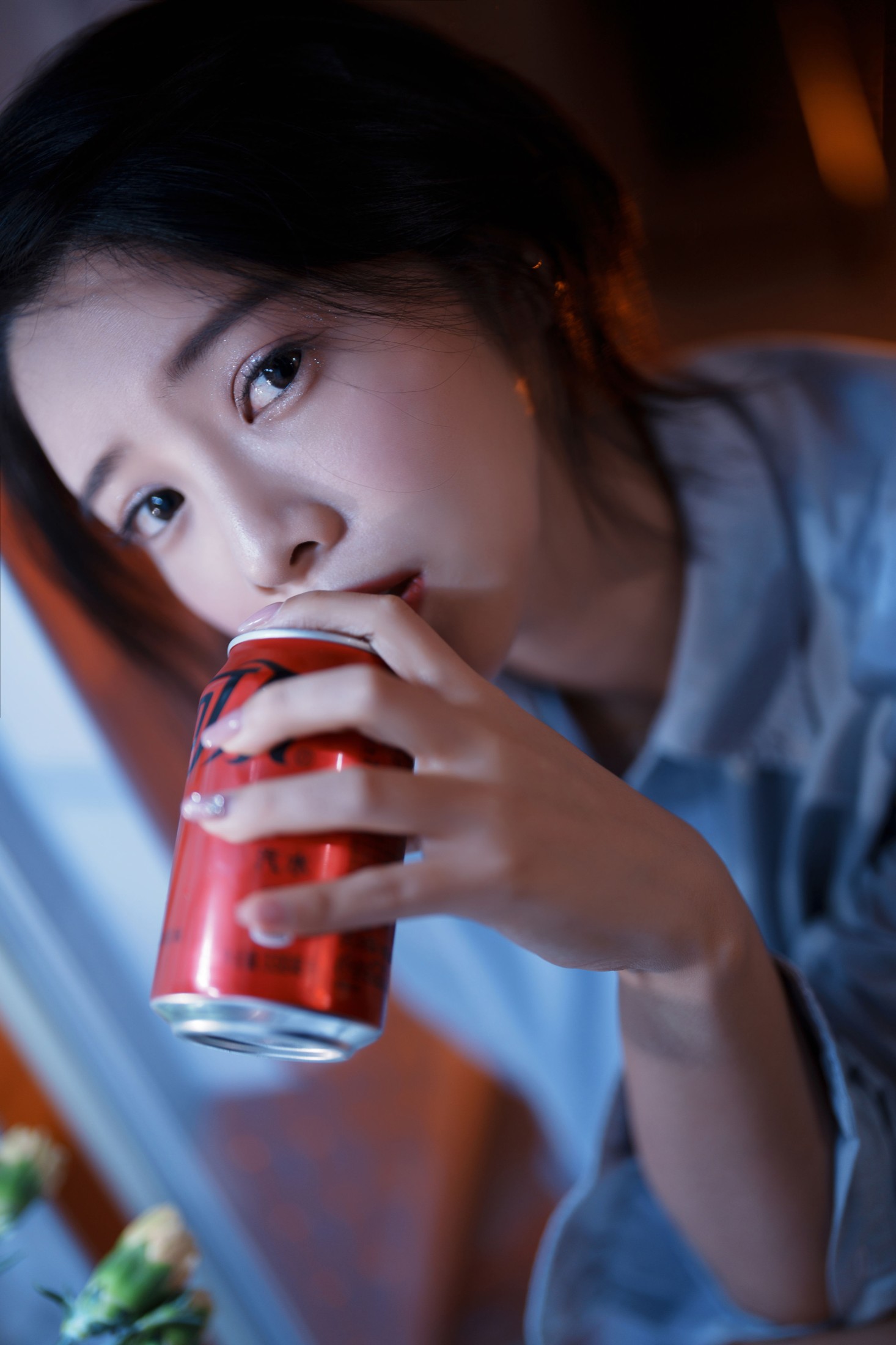 喵喵喵是锦儿呀 – 《夜半偷偷趴冰箱，一点点微光摄影》[28P]