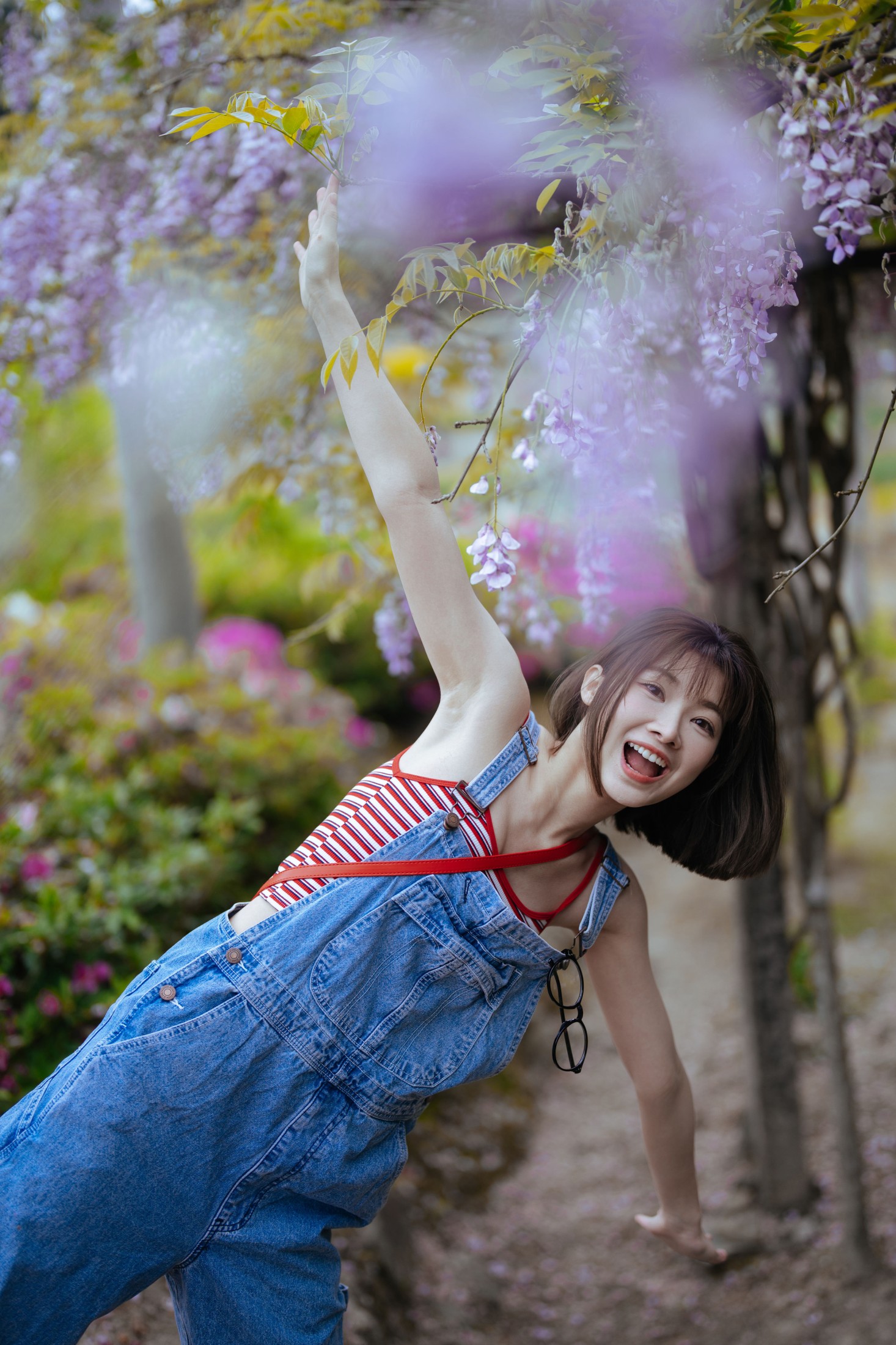 七七 – 《紫藤花开，日系甜妹》[65P]