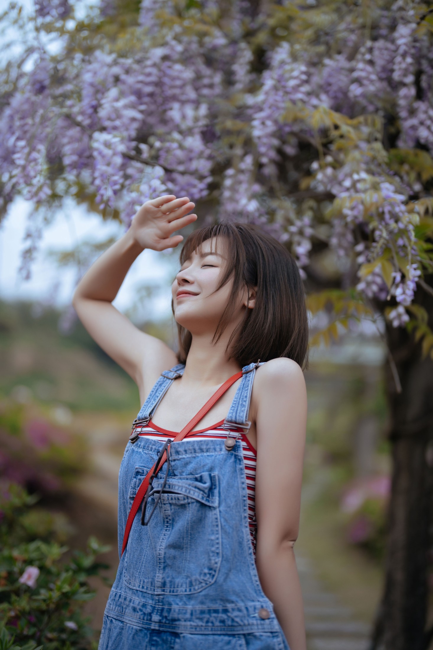 七七 – 《紫藤花开，日系甜妹》[65P]
