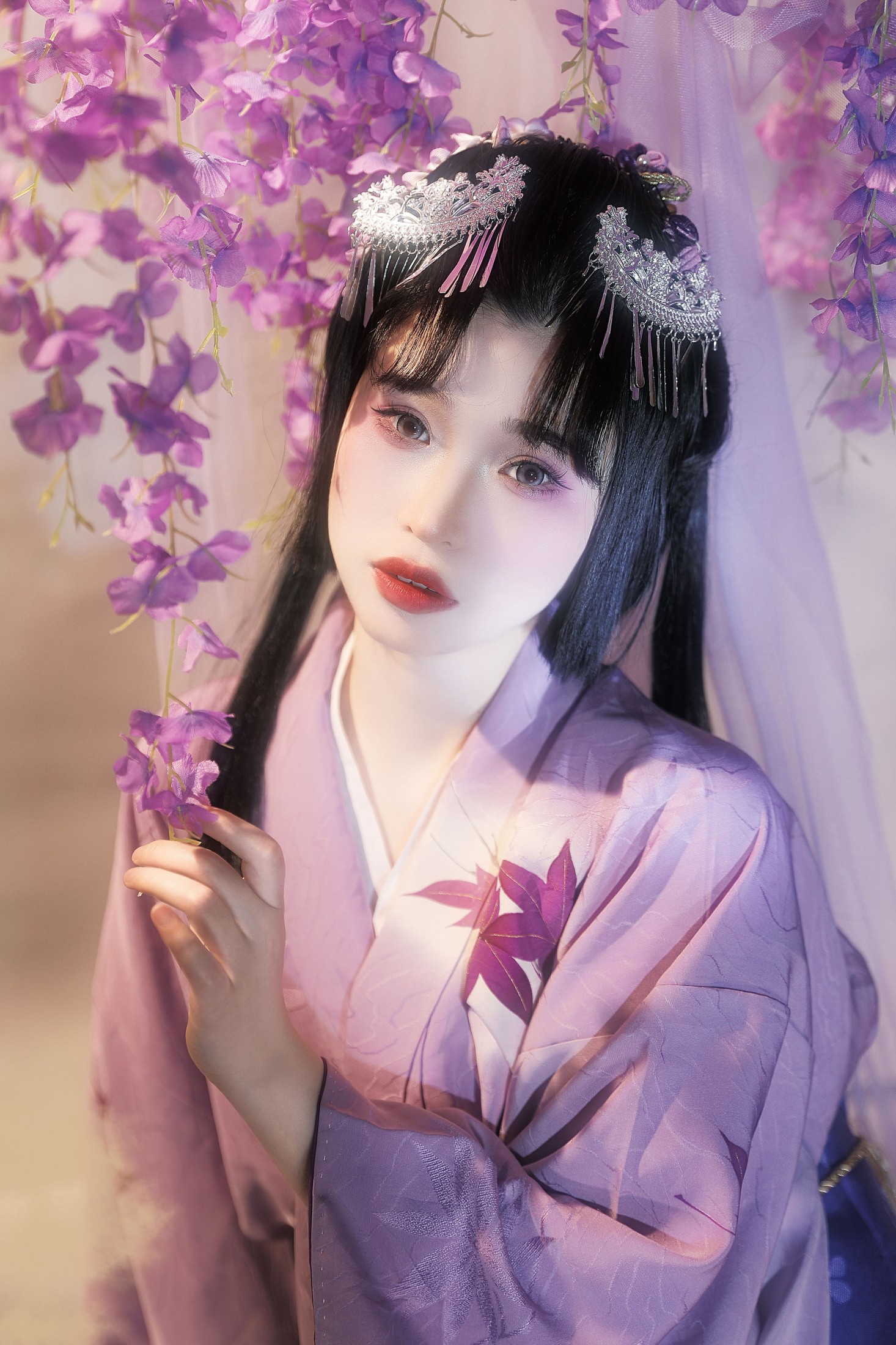 猫咪 – 《紫藤花妖》[23P]
