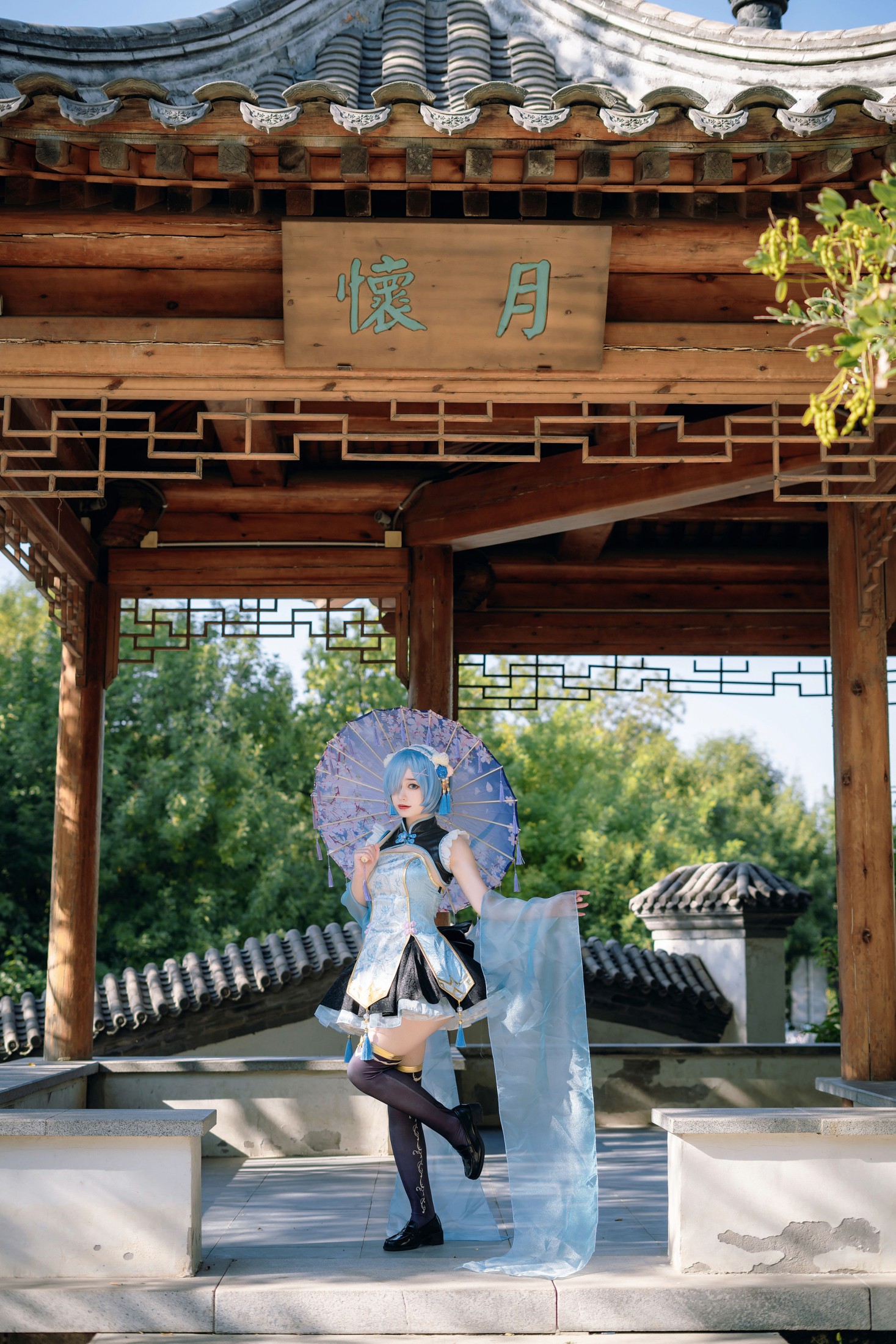 桃墨公子x – 《蕾姆中华风旗袍》[31P]