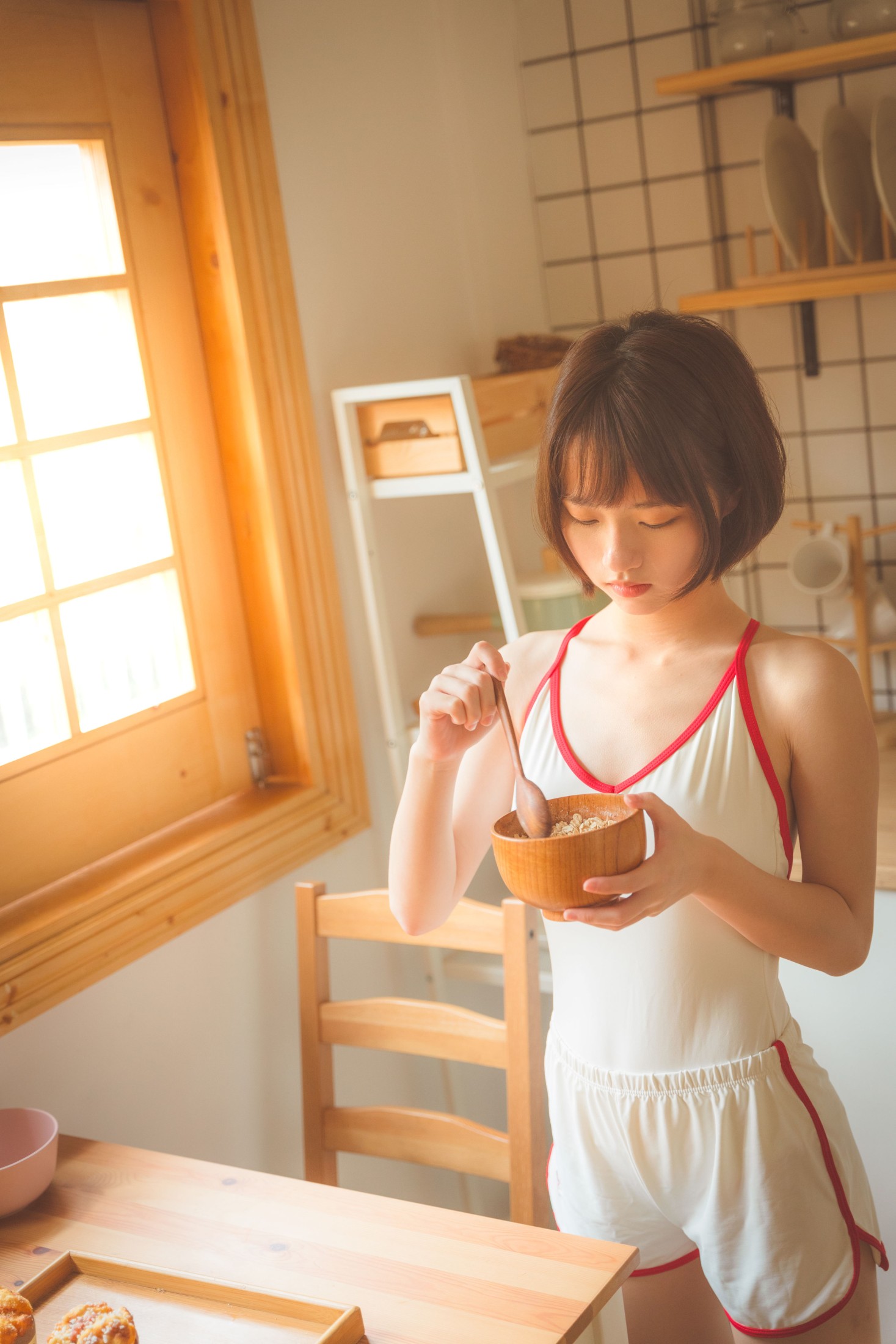 二妹aa – 《萌妹子的居家日常》[24P]