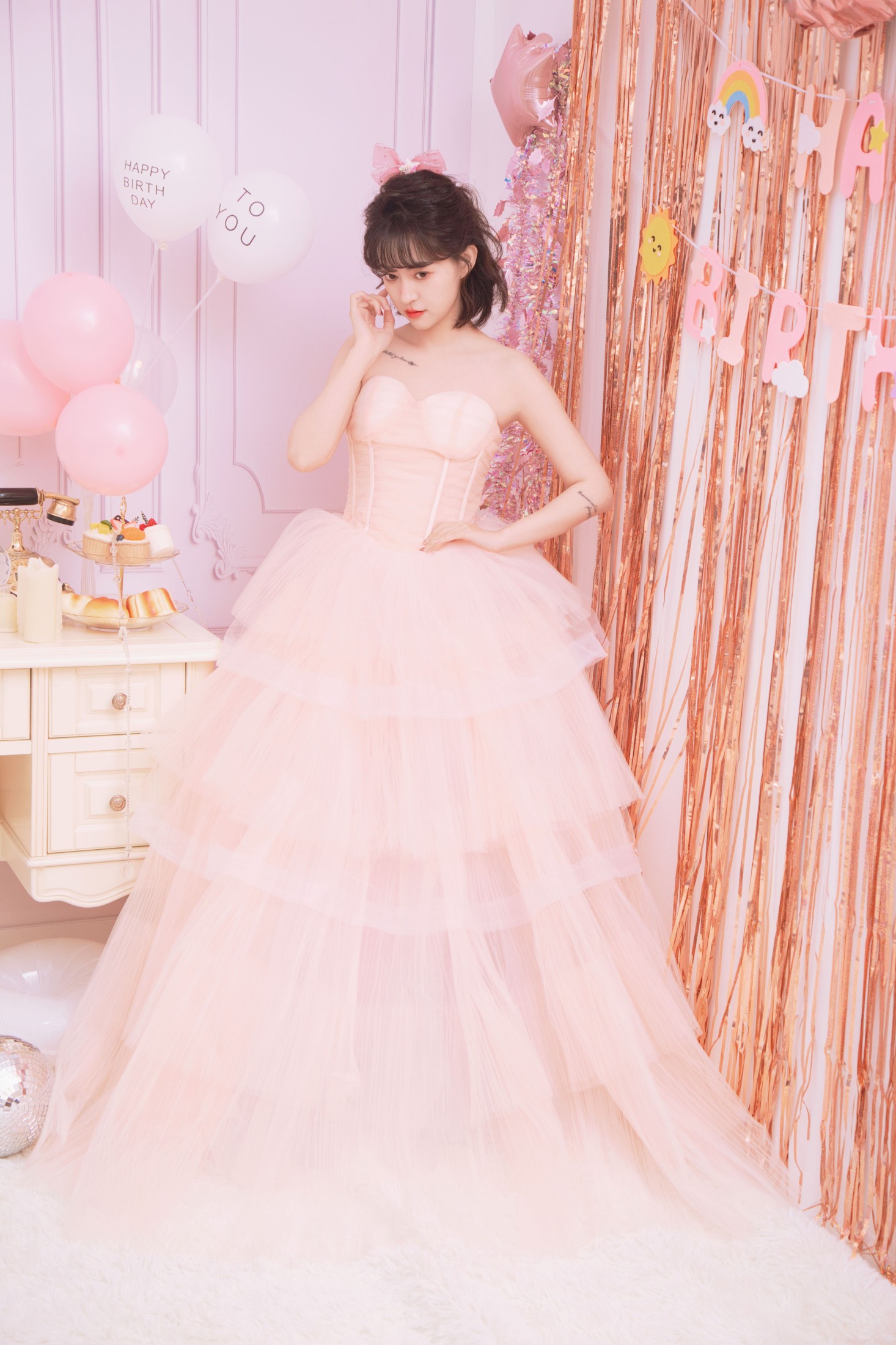 壹萱- – 《粉色少女生日主题》[22P]
