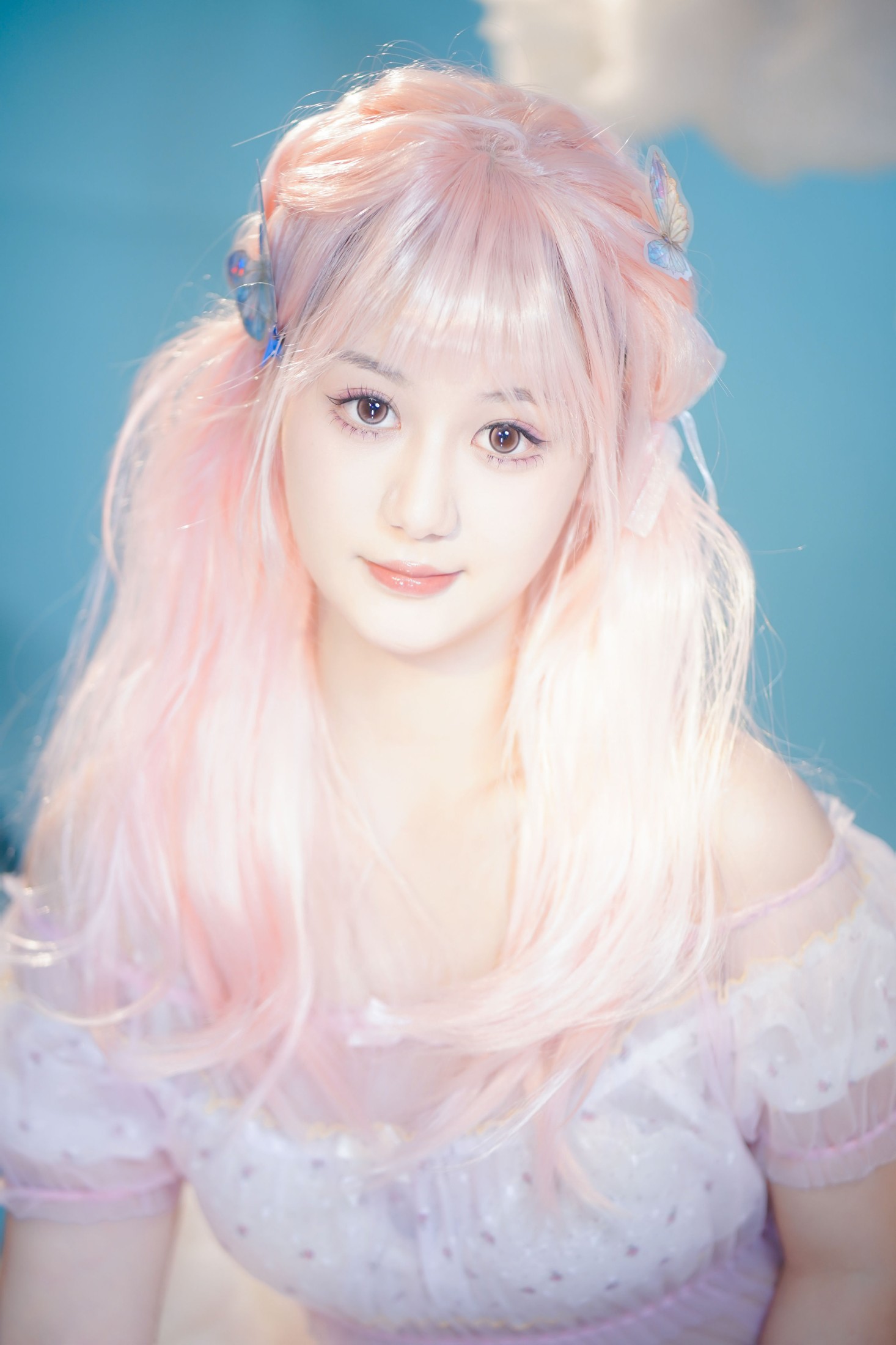 小葵 – 《粉色头发的少女》[22P]