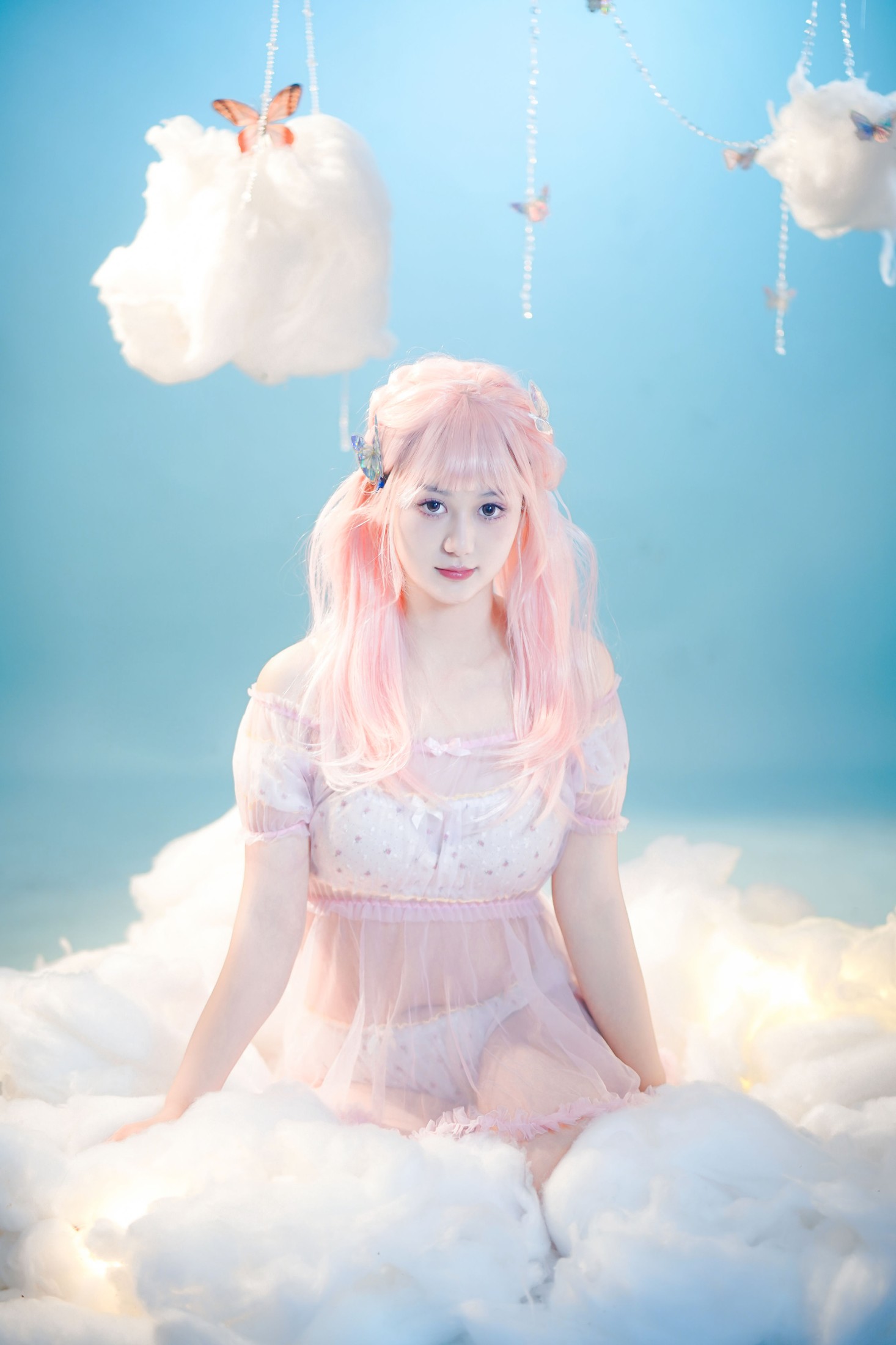小葵 – 《粉色头发的少女》[22P]