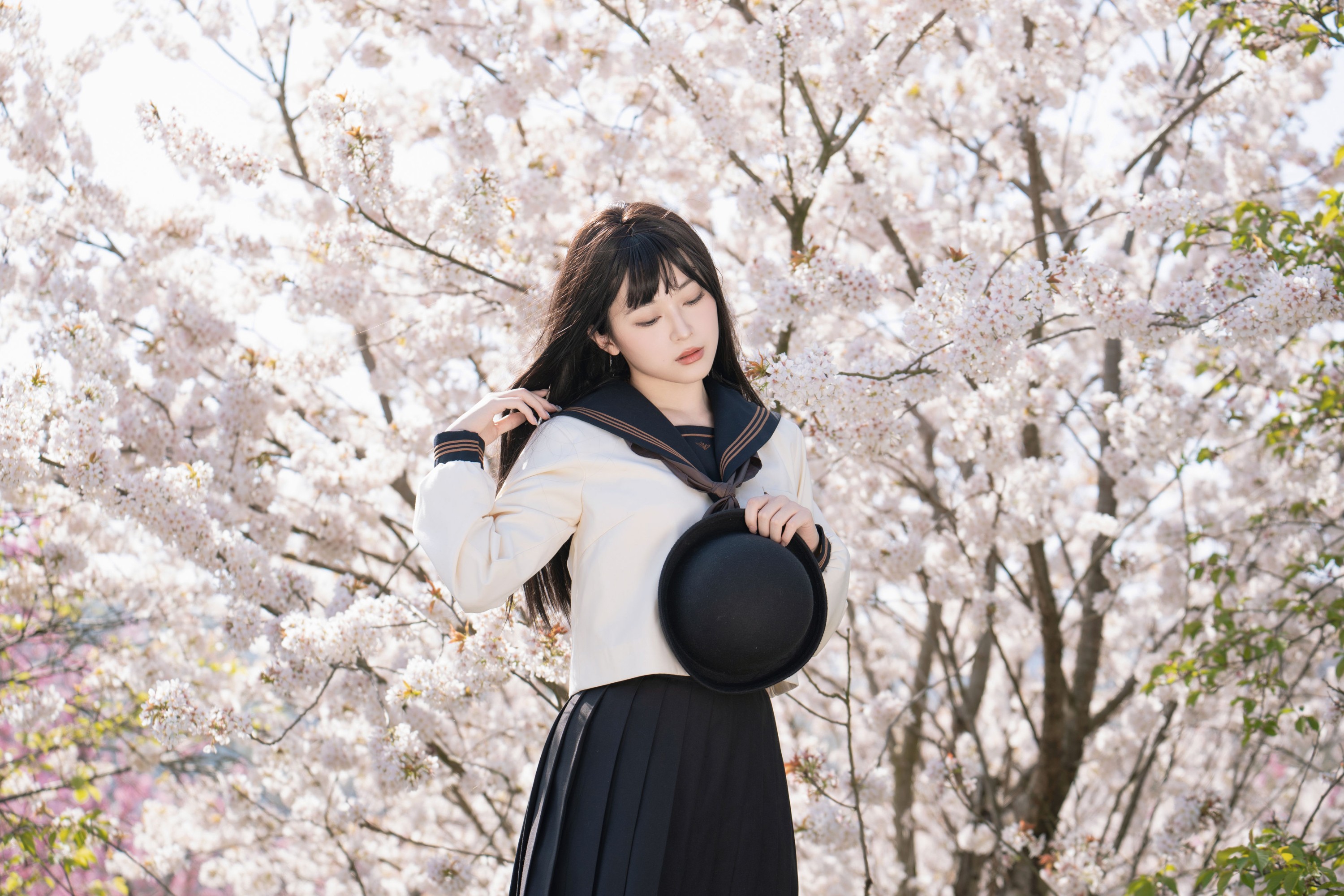 安琪不吃香菇 – 《樱花少女》[27P]