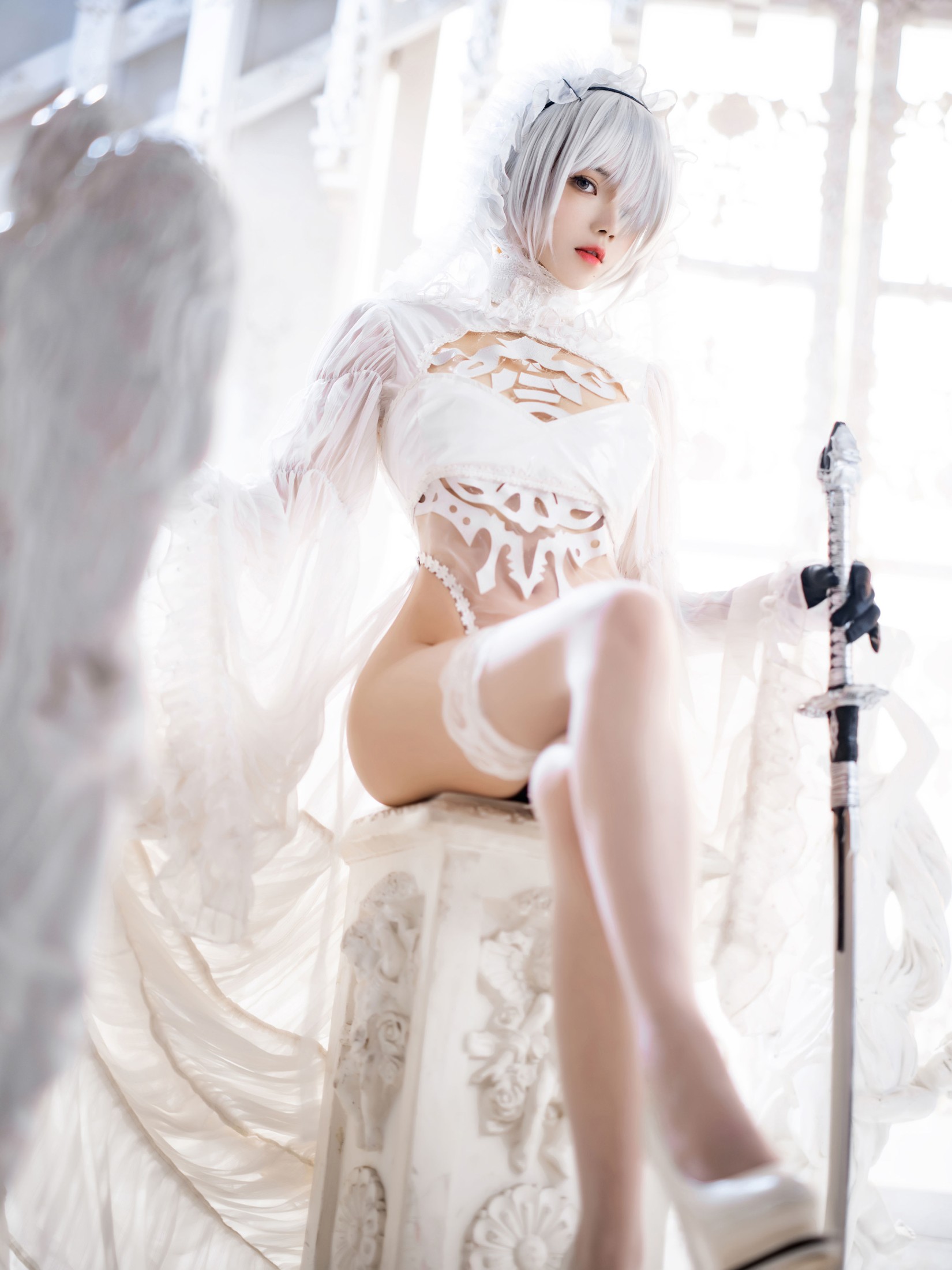 桜桃喵 – 《2B花嫁COSPLAY》[25P]